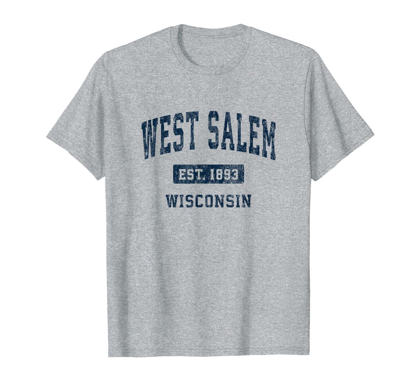 West Salem Wisconsin Wi Athletic Sports T-Shirt - Trendy Graphic for Adults - T-Shirt, Sweatshirt, Hoodie