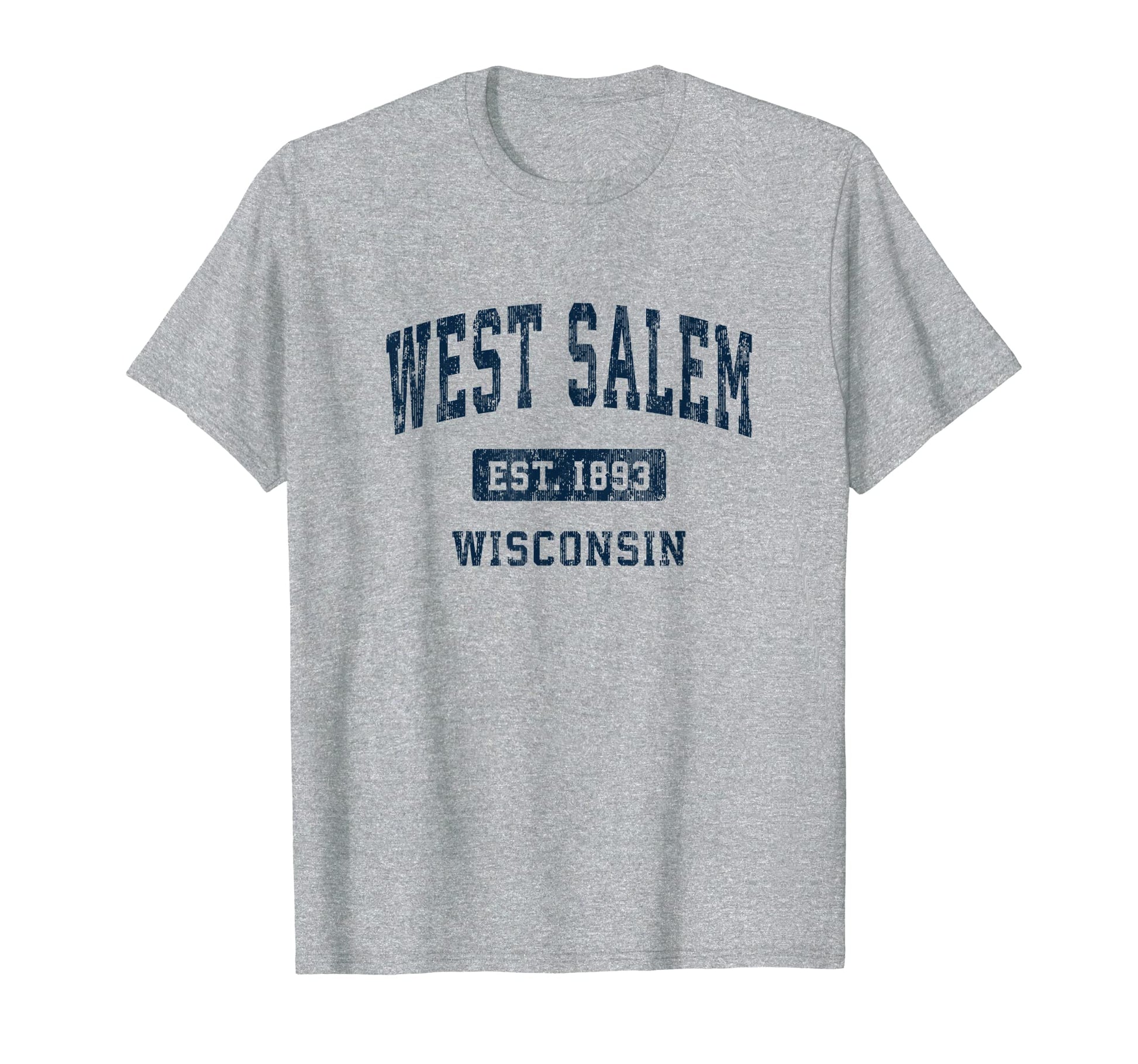 West Salem Wisconsin Wi Athletic Sports T-Shirt - Trendy Graphic for Adults - T-Shirt, Sweatshirt, Hoodie