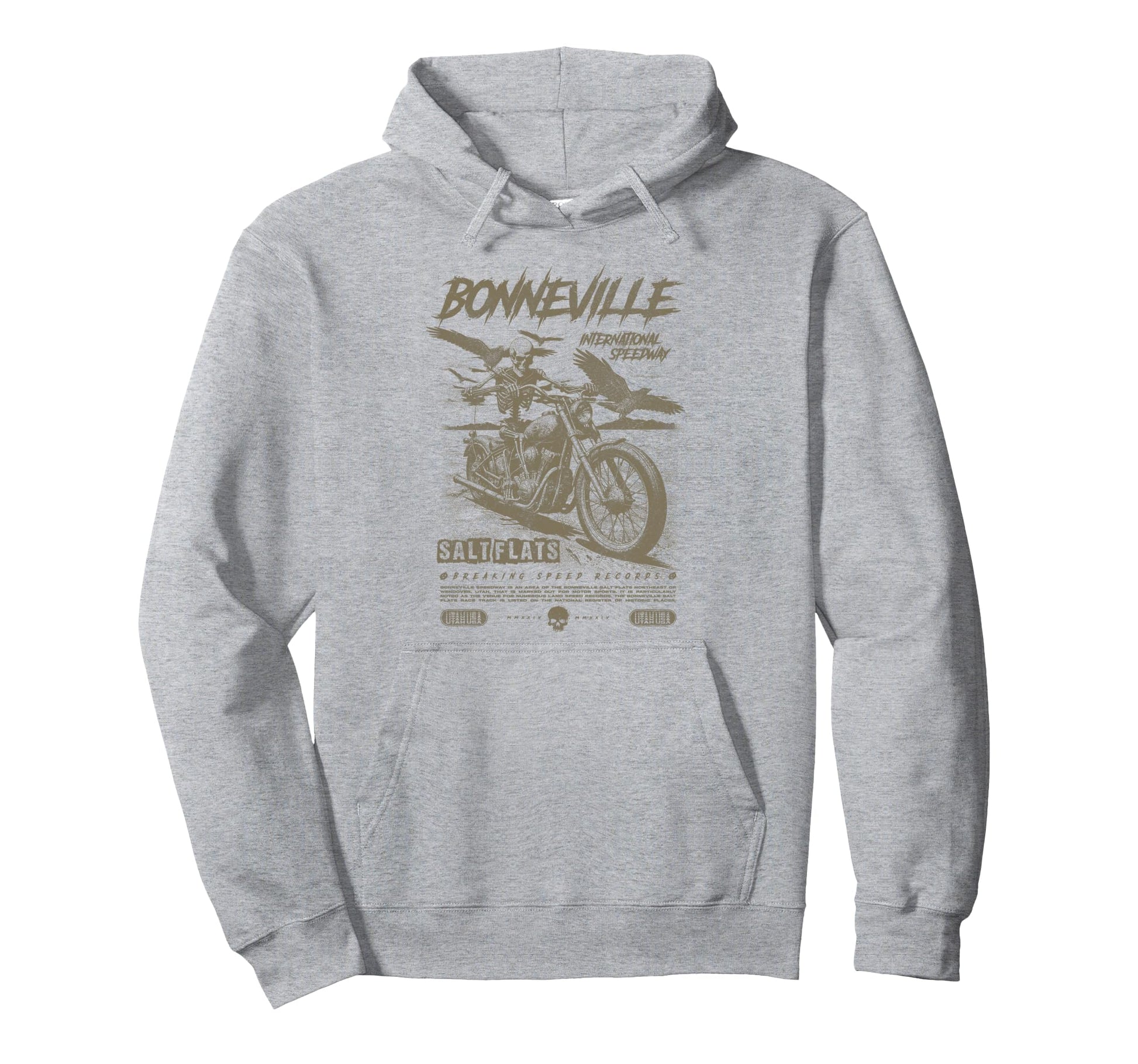Bonneville Salt Flats Motorcycle Hoodie - Streetwear Style Men Women - T-Shirt, Sweatshirt, Hoodie