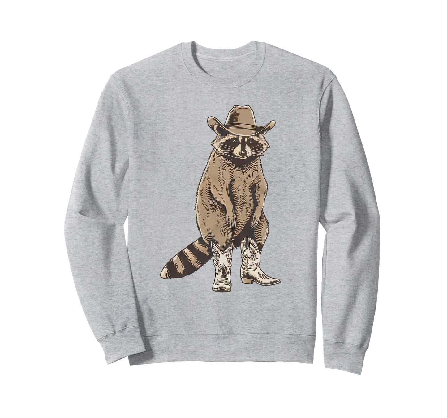 Raccoon 90S Country Music Western Sweatshirt - Graphic Print Men Women - T-Shirt, Sweatshirt, Hoodie