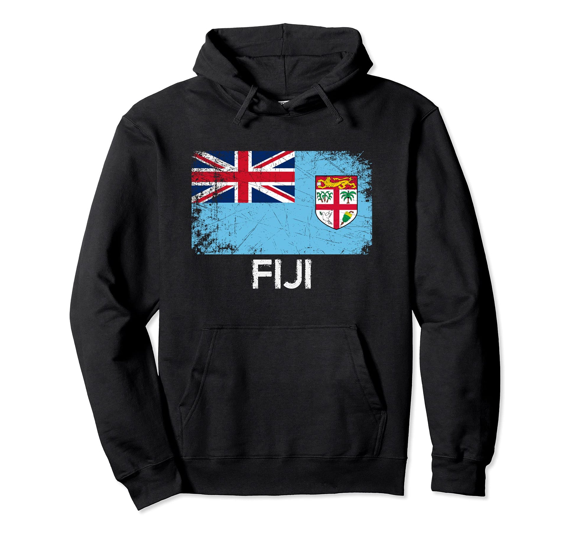 Fijian Flag Made Fiji Gift Hoodie - Custom Art Print Men Women - T-Shirt, Sweatshirt, Hoodie