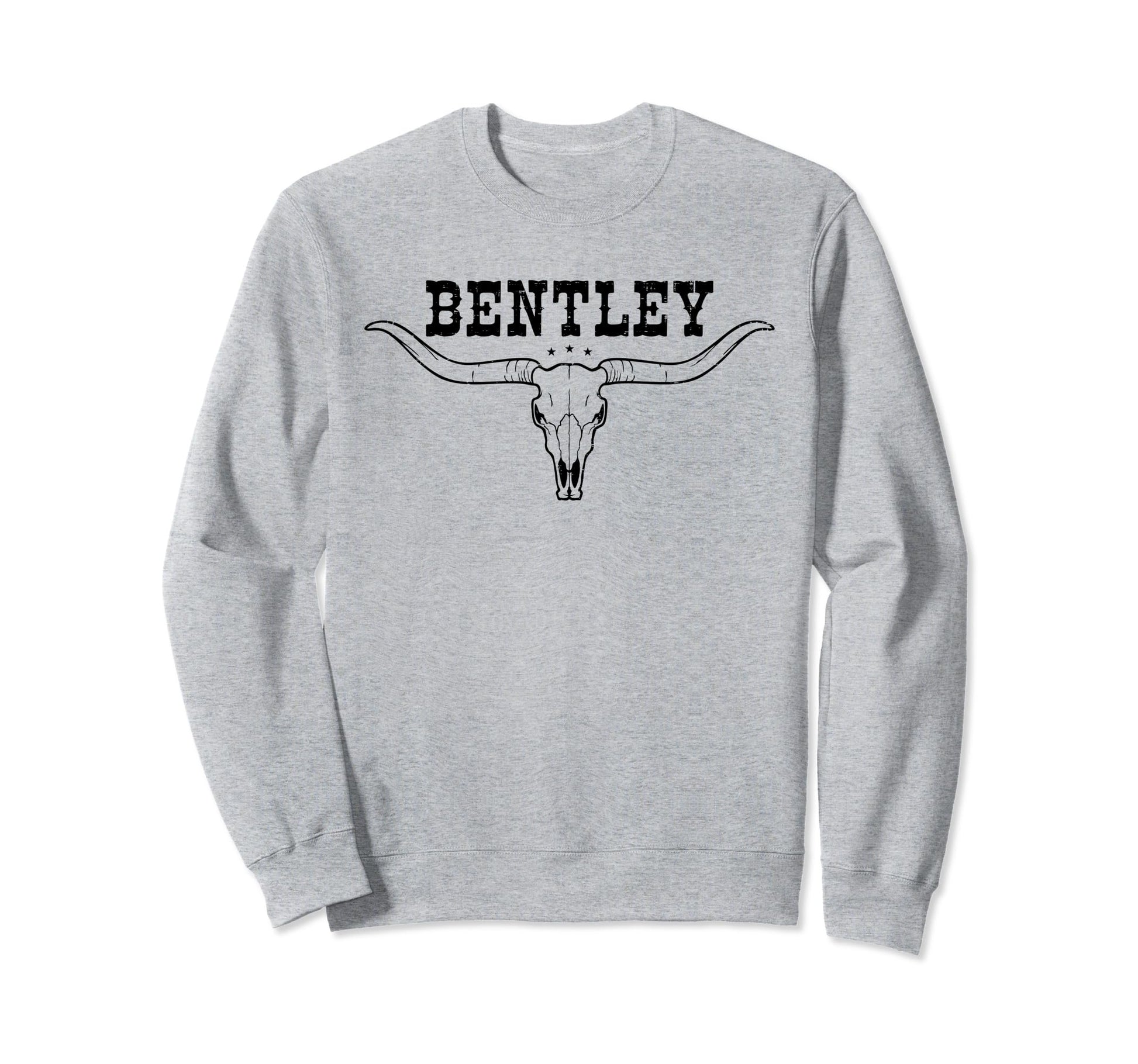 Bentley Bull Skull Longhorn Sweatshirt - Streetwear Style Men Women - T-Shirt, Sweatshirt, Hoodie