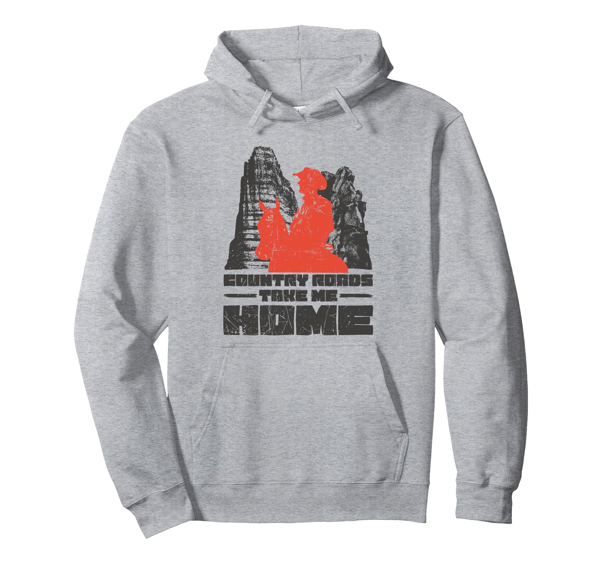 Country Roads Take Me Home Cowboy Hoodie - Aesthetic Graphic Men Women - T-Shirt, Sweatshirt, Hoodie