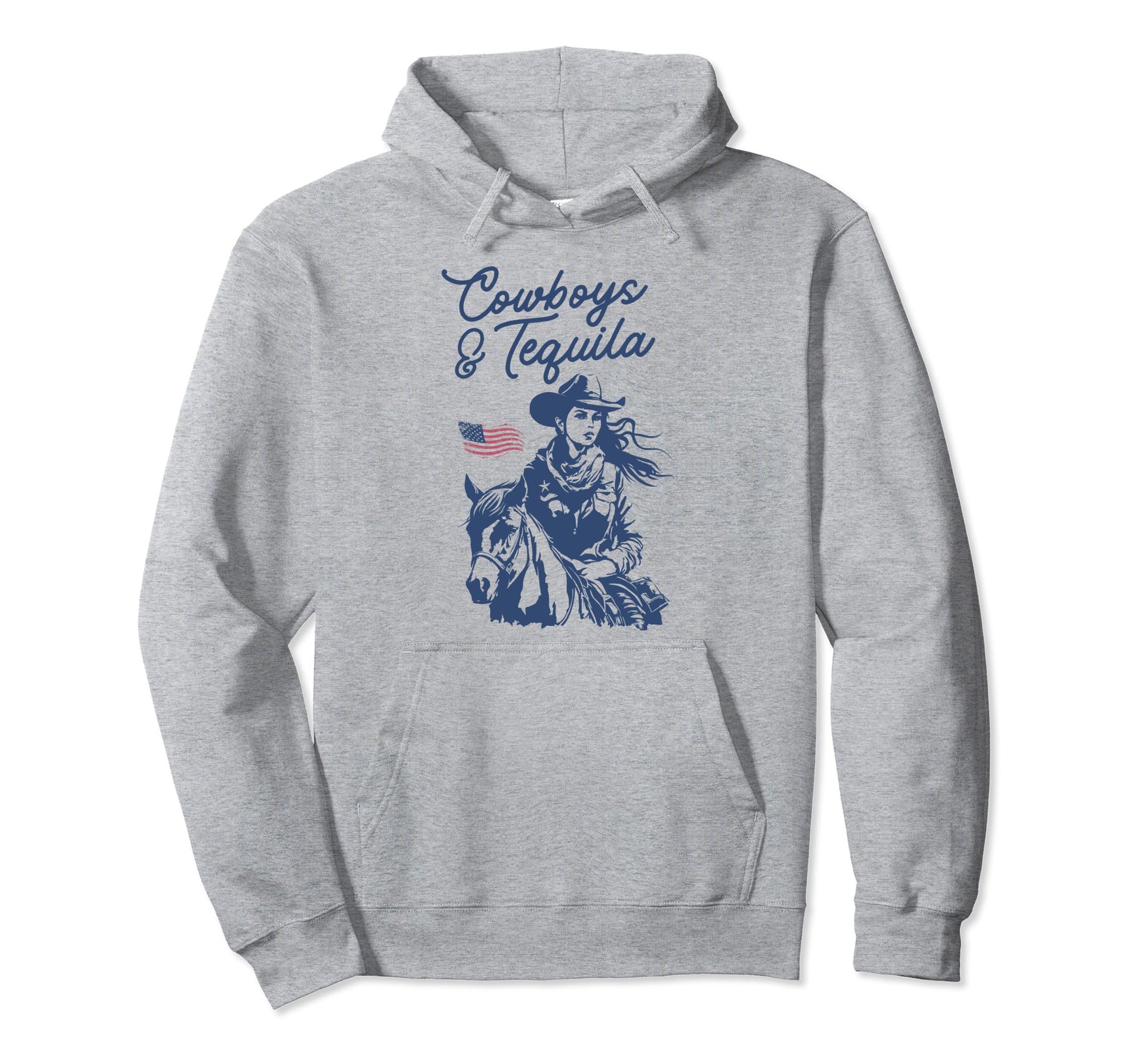 Cowboys And Tequila Country Rodeo Hoodie - Aesthetic Graphic Men Women - T-Shirt, Sweatshirt, Hoodie