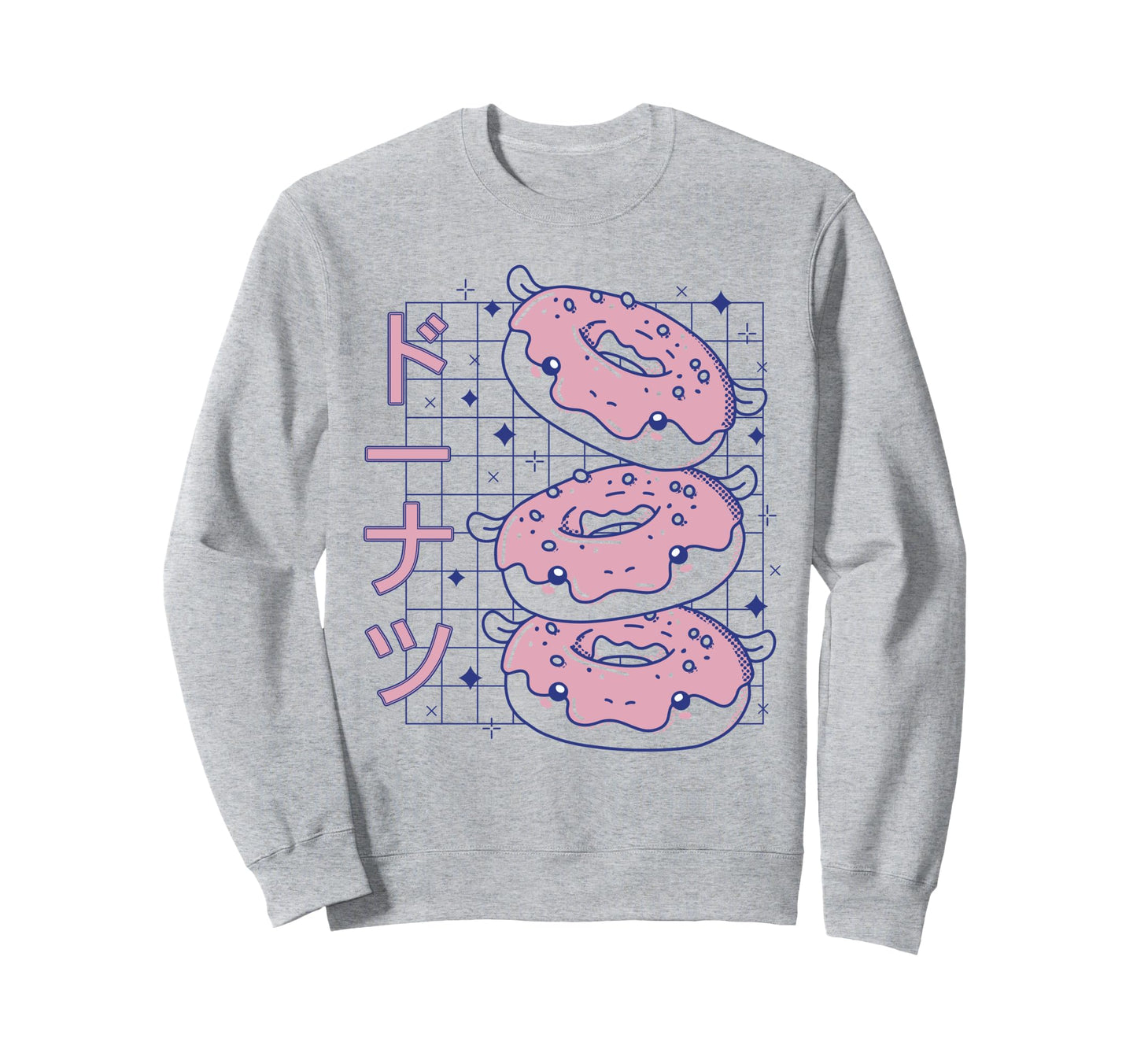 Kawaii Japanese Donut Pastel Vaporwave Sweatshirt - Unique Graphic Unisex - T-Shirt, Sweatshirt, Hoodie