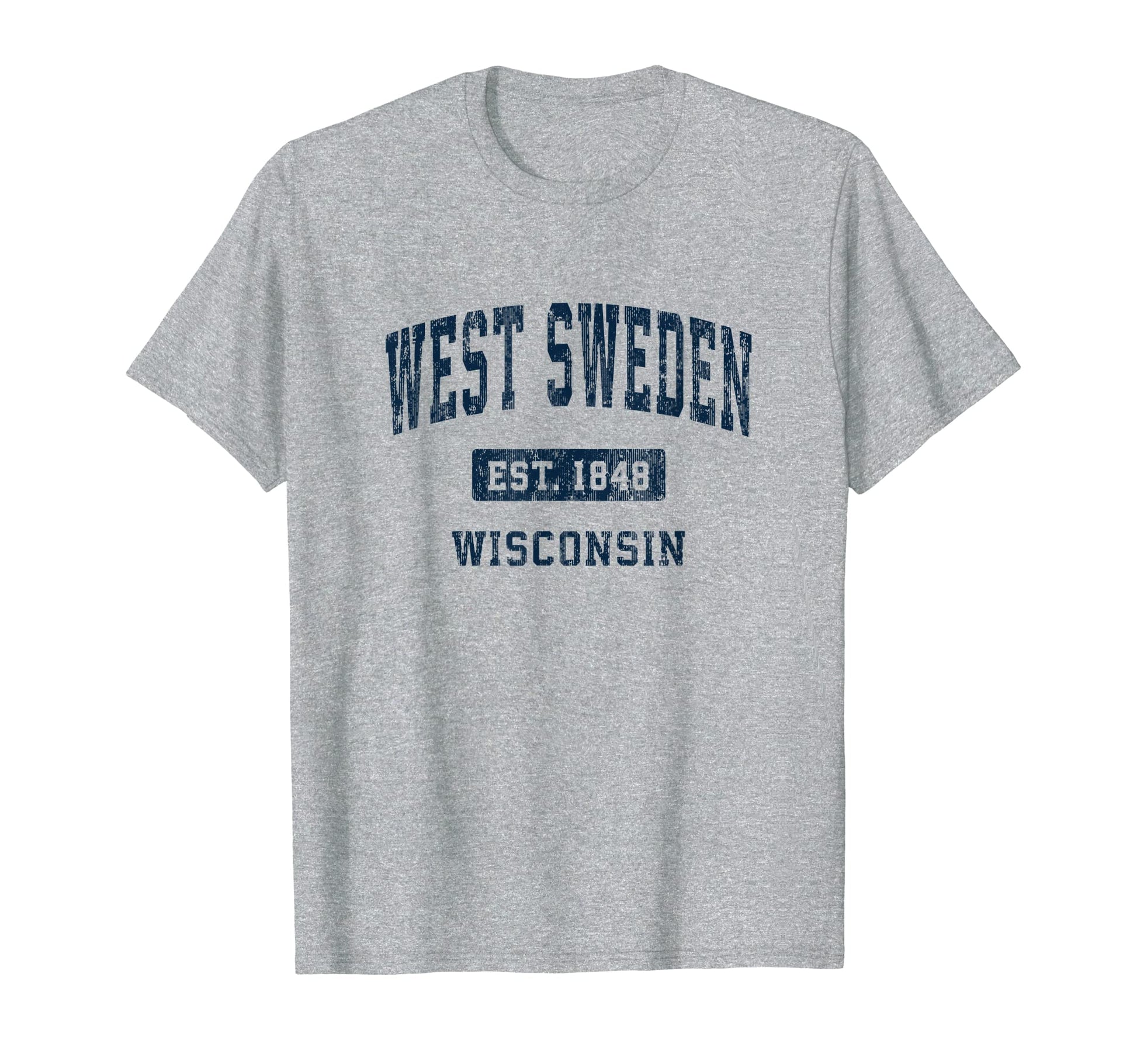 West Sweden Wisconsin Wi Athletic T-Shirt - Novelty Apparel Men Women - T-Shirt, Sweatshirt, Hoodie
