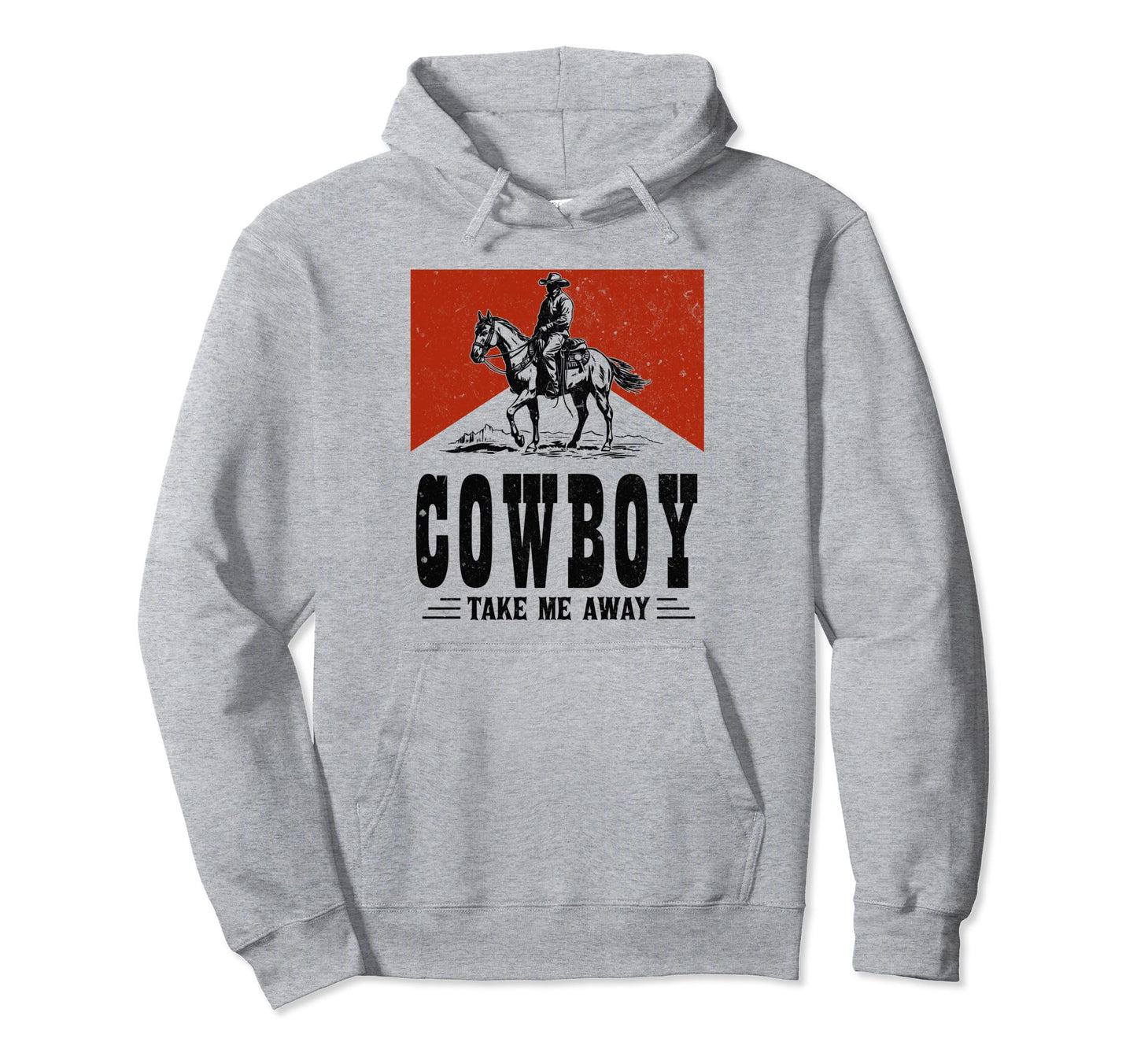 Western Rodeo Country Cowboy Horseback Hoodie - Custom Art Print Men Women - T-Shirt, Sweatshirt, Hoodie