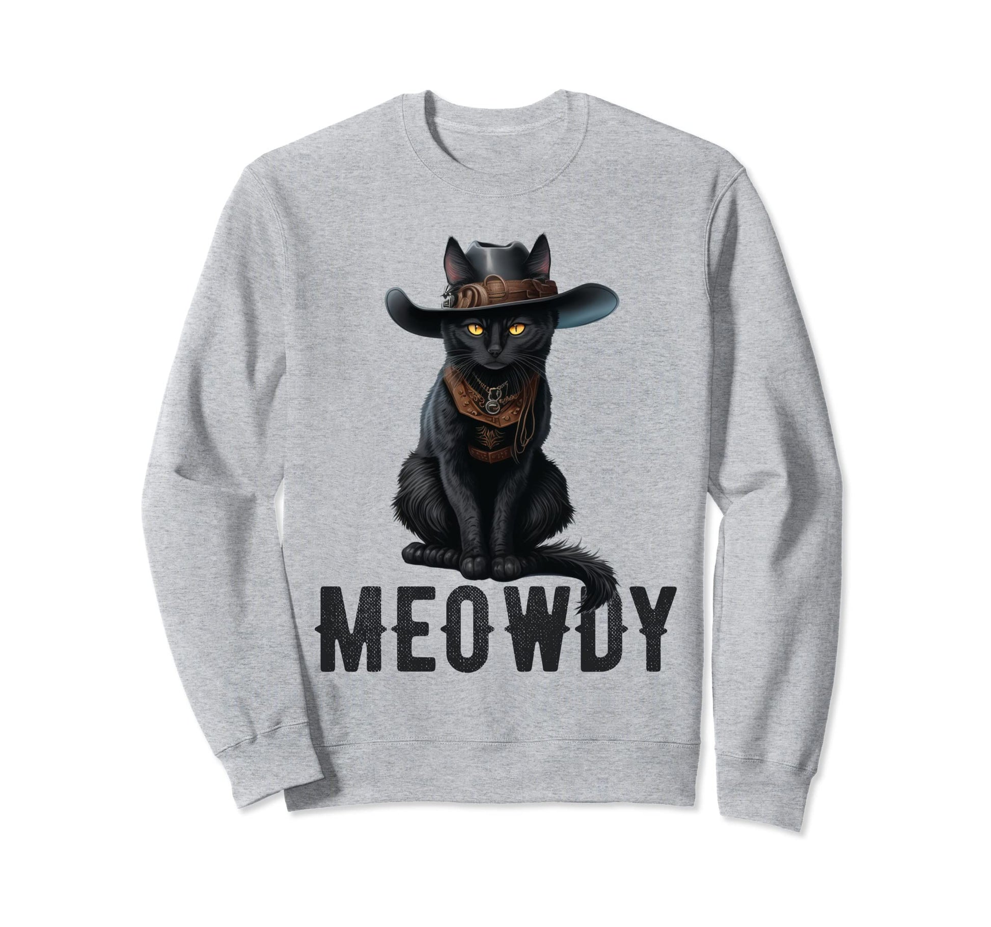 Meowdy Funny Cat Country Music Sweatshirt - Novelty Apparel Men Women - T-Shirt, Sweatshirt, Hoodie