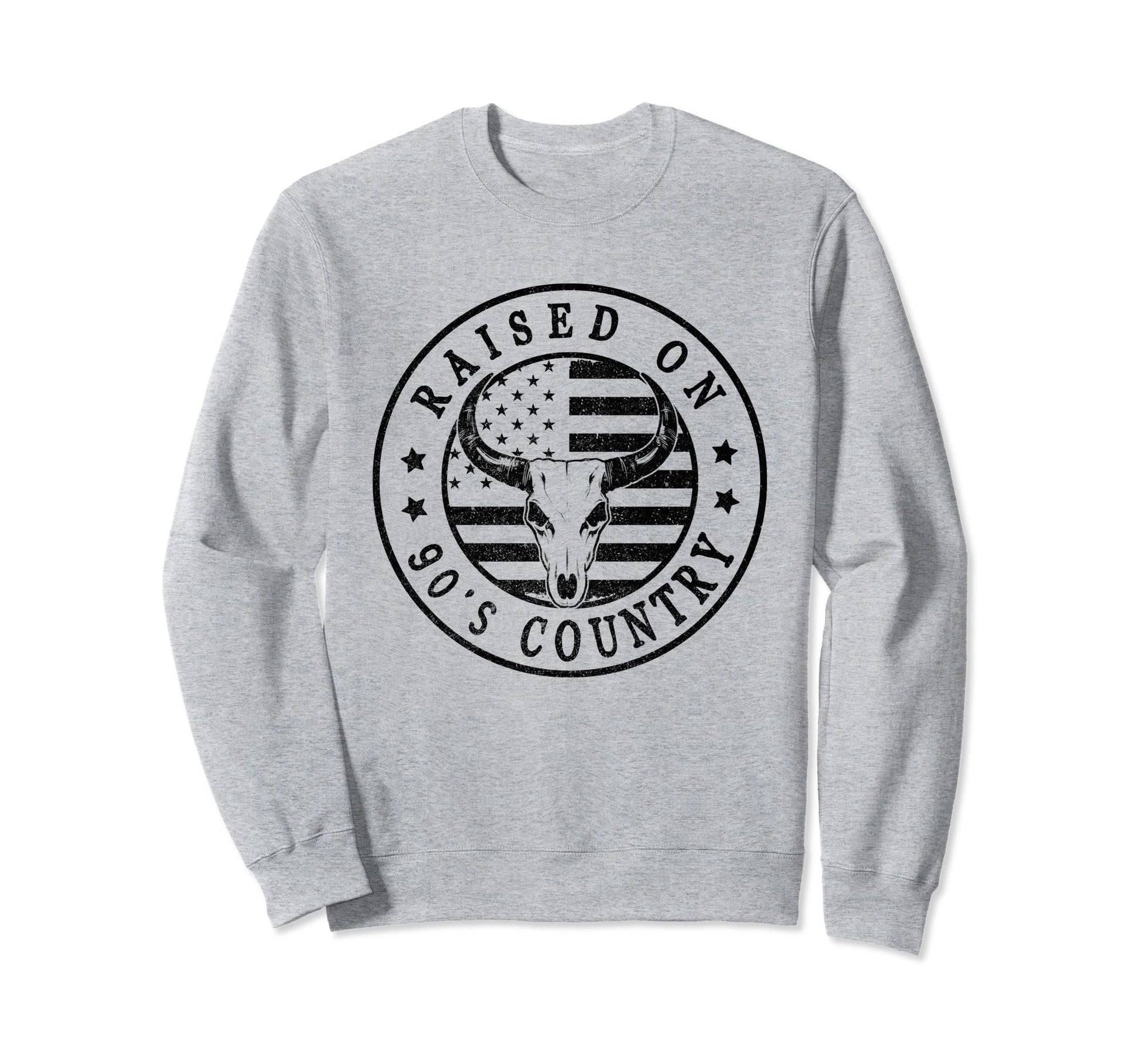 Raised 90S Country Music Western Sweatshirt - Aesthetic Graphic Unisex - T-Shirt, Sweatshirt, Hoodie