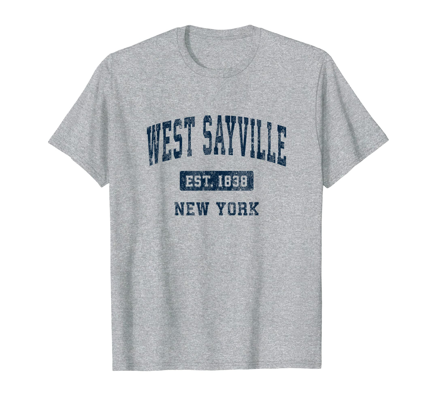 West Sayville New York Ny Athletic Sports T-Shirt - Minimalist Print Unisex - T-Shirt, Sweatshirt, Hoodie