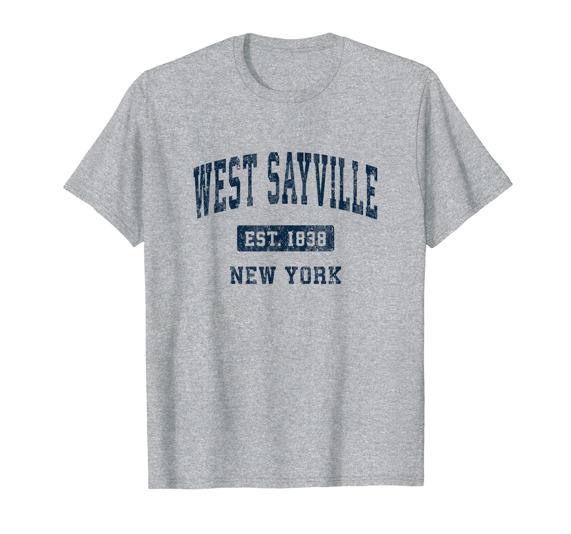 West Sayville New York Ny Athletic Sports T-Shirt - Minimalist Print Unisex - T-Shirt, Sweatshirt, Hoodie