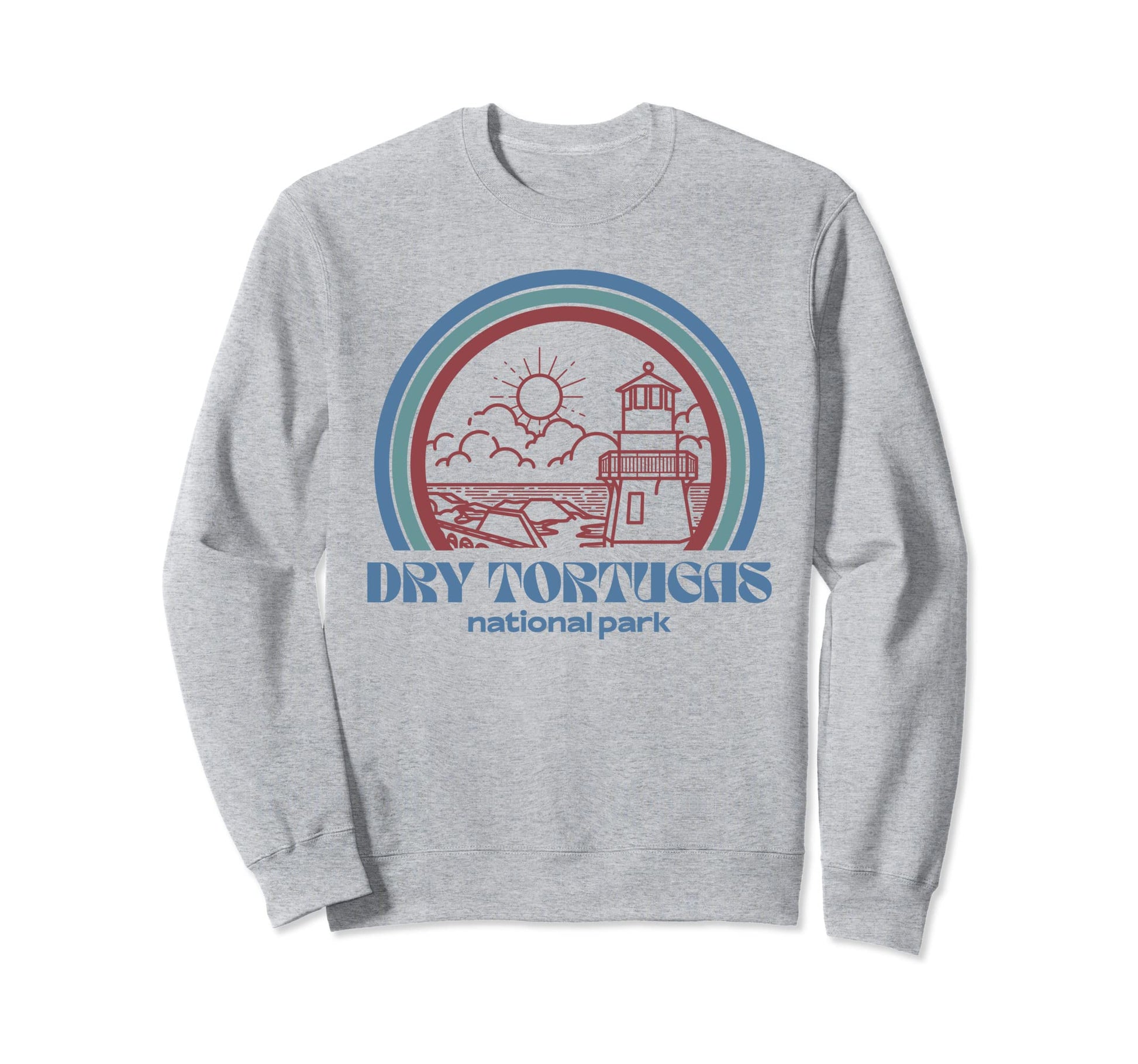 Dry Tortugas National Park Outdoor Sweatshirt - Minimalist Print Men Women - T-Shirt, Sweatshirt, Hoodie