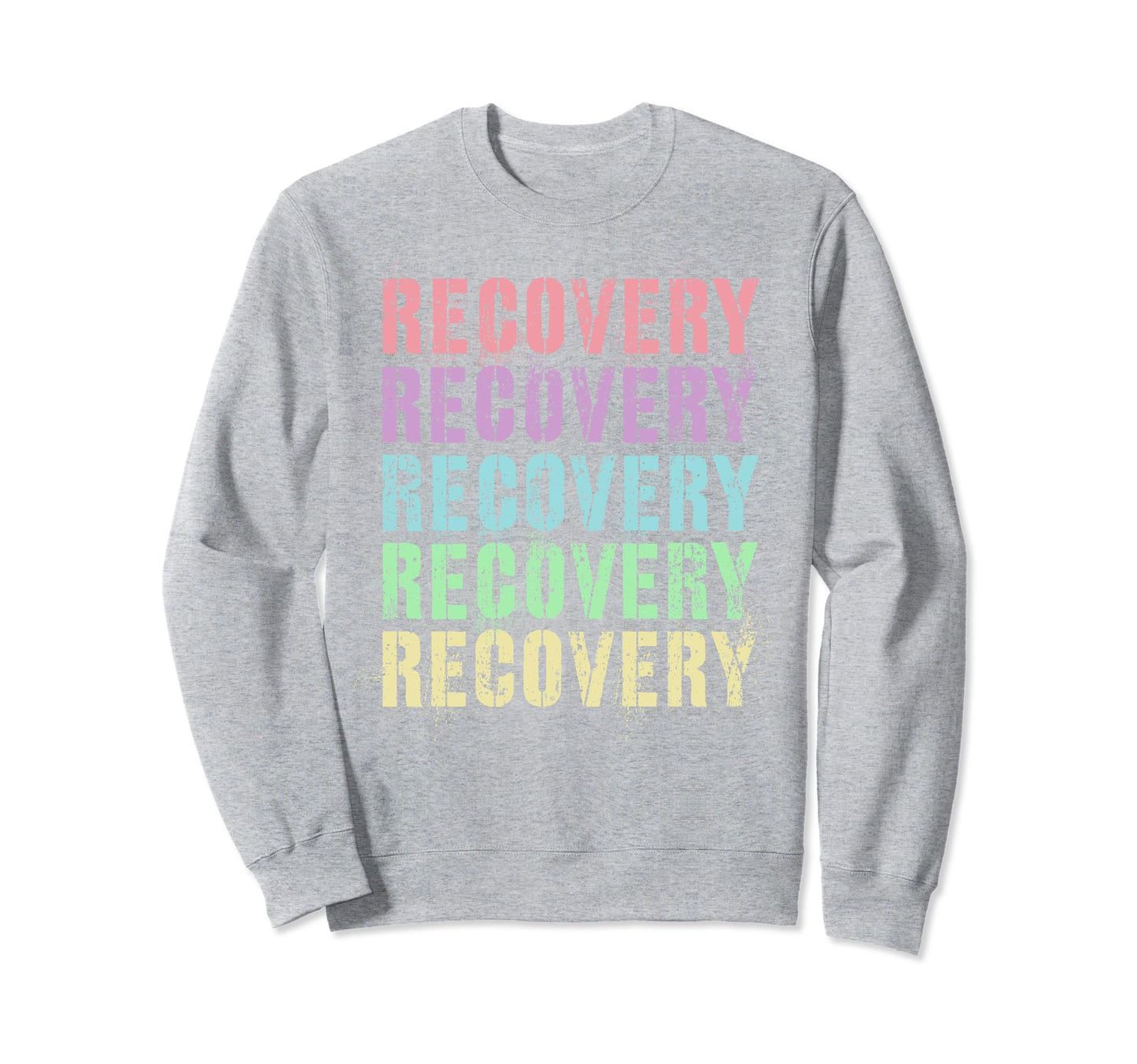 Rockin Recovery Peace Love 4Th July Sweatshirt - Trendy Graphic for Adults - T-Shirt, Sweatshirt, Hoodie