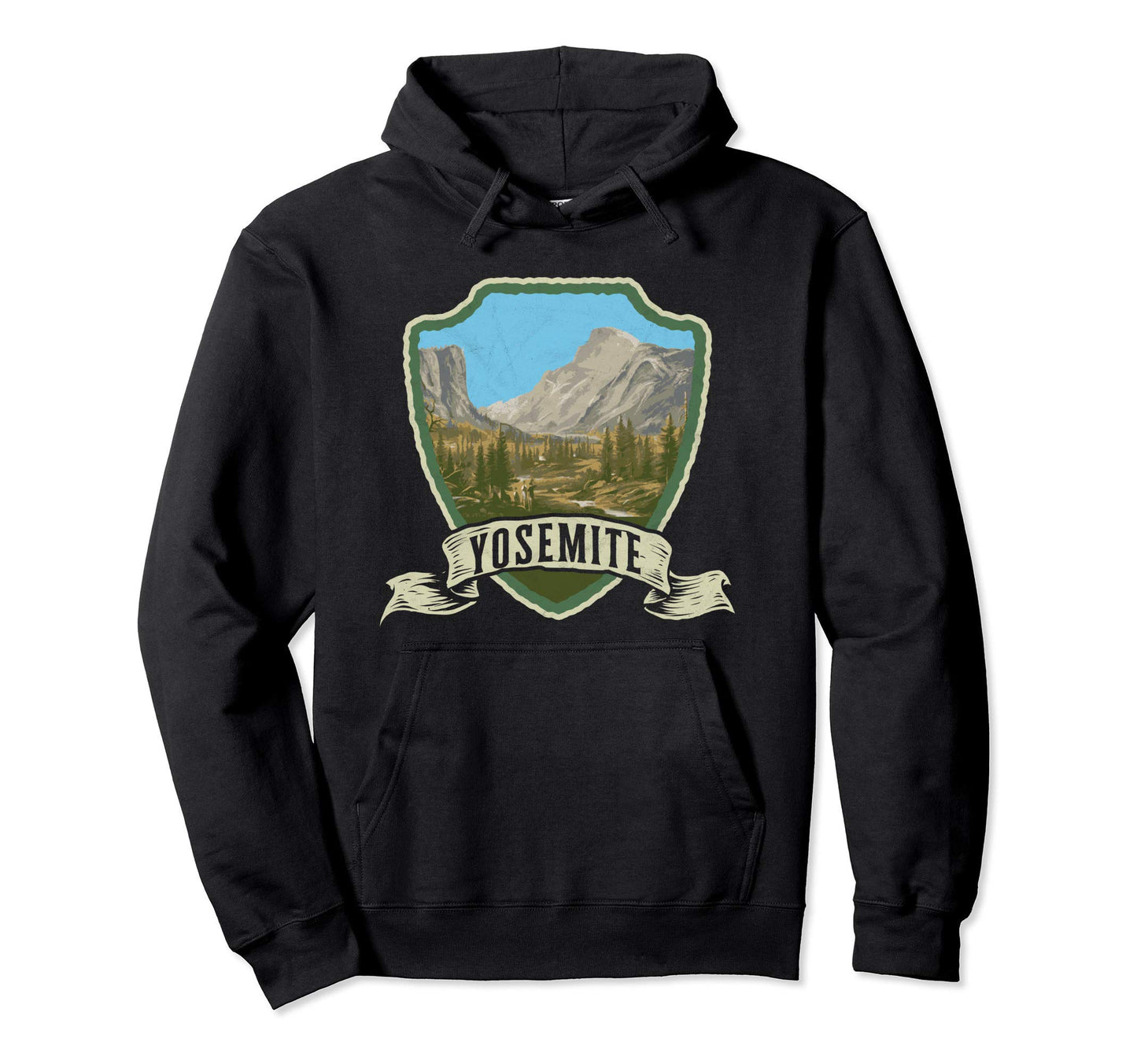 Old School Yosemite Valley National Park Hoodie - Trendy Graphic Unisex - T-Shirt, Sweatshirt, Hoodie