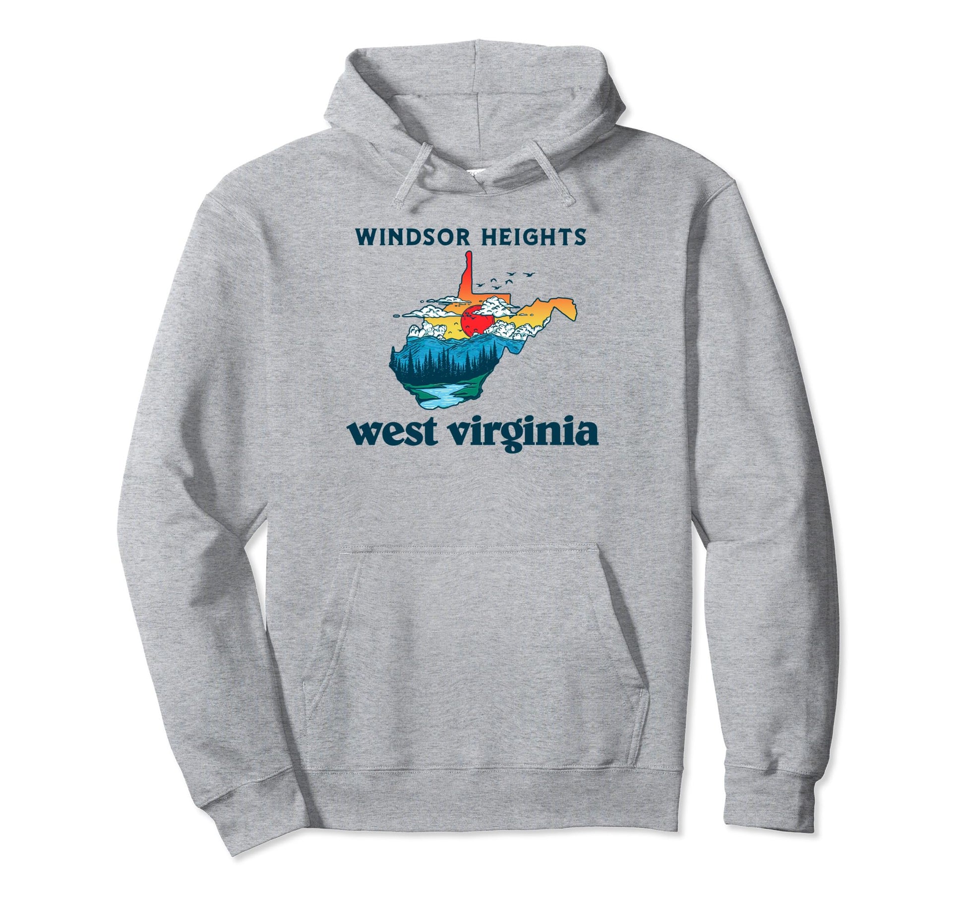 Windsor Heights West Virginia Outdoors Hoodie - Streetwear Style Men Women - T-Shirt, Sweatshirt, Hoodie