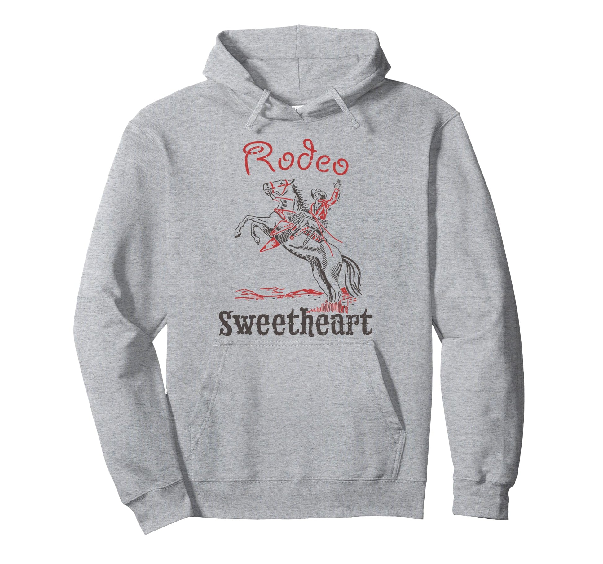 Rodeo Sweetheart Western Cowboy Cowgirl Hoodie - Trendy Graphic Men Women - T-Shirt, Sweatshirt, Hoodie