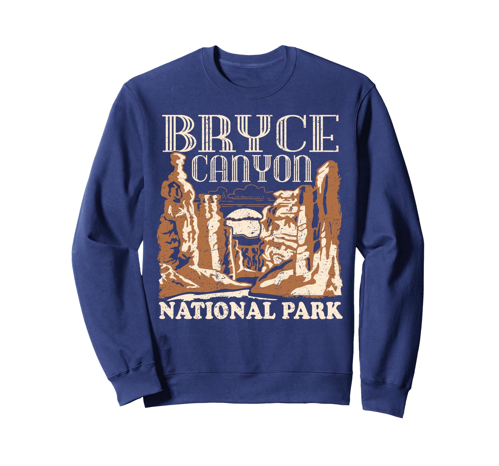 Bryce Canyon National Park Distressed Sweatshirt - Trendy Graphic Men Women - T-Shirt, Sweatshirt, Hoodie