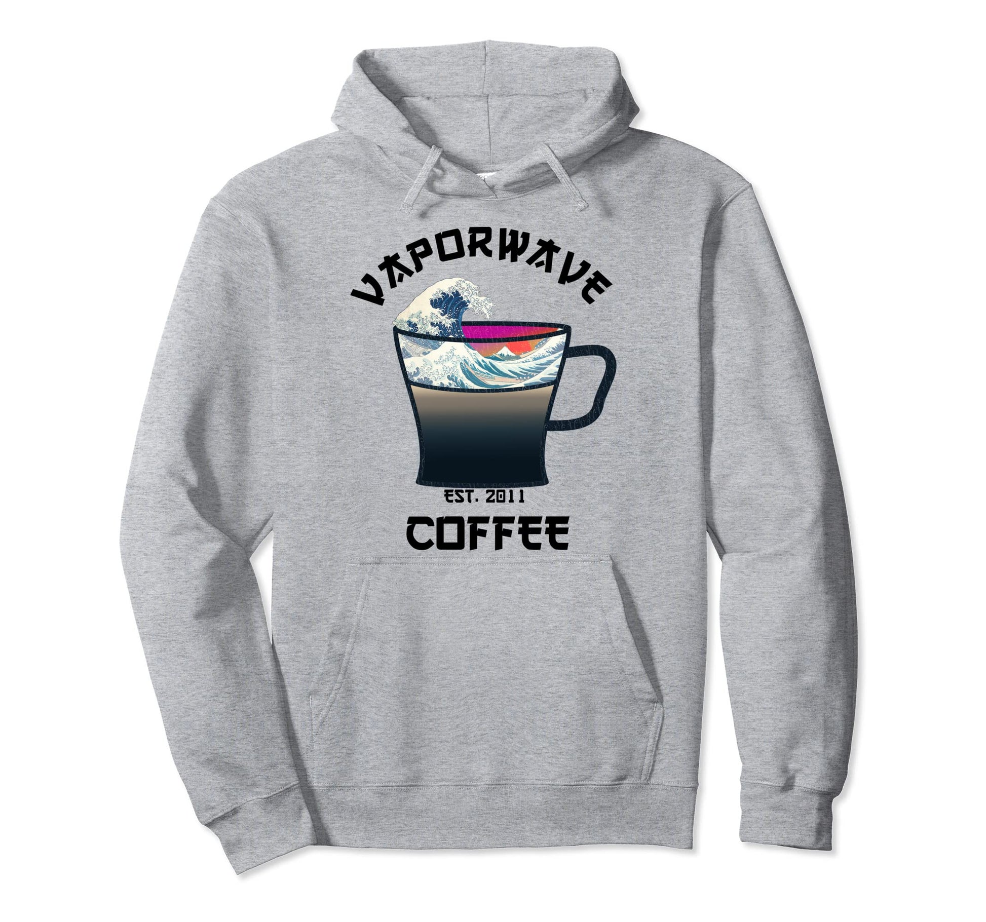 Vaporwave Void Aesthetic Coffee Great Hoodie - Casual Everyday Wear Unisex - T-Shirt, Sweatshirt, Hoodie
