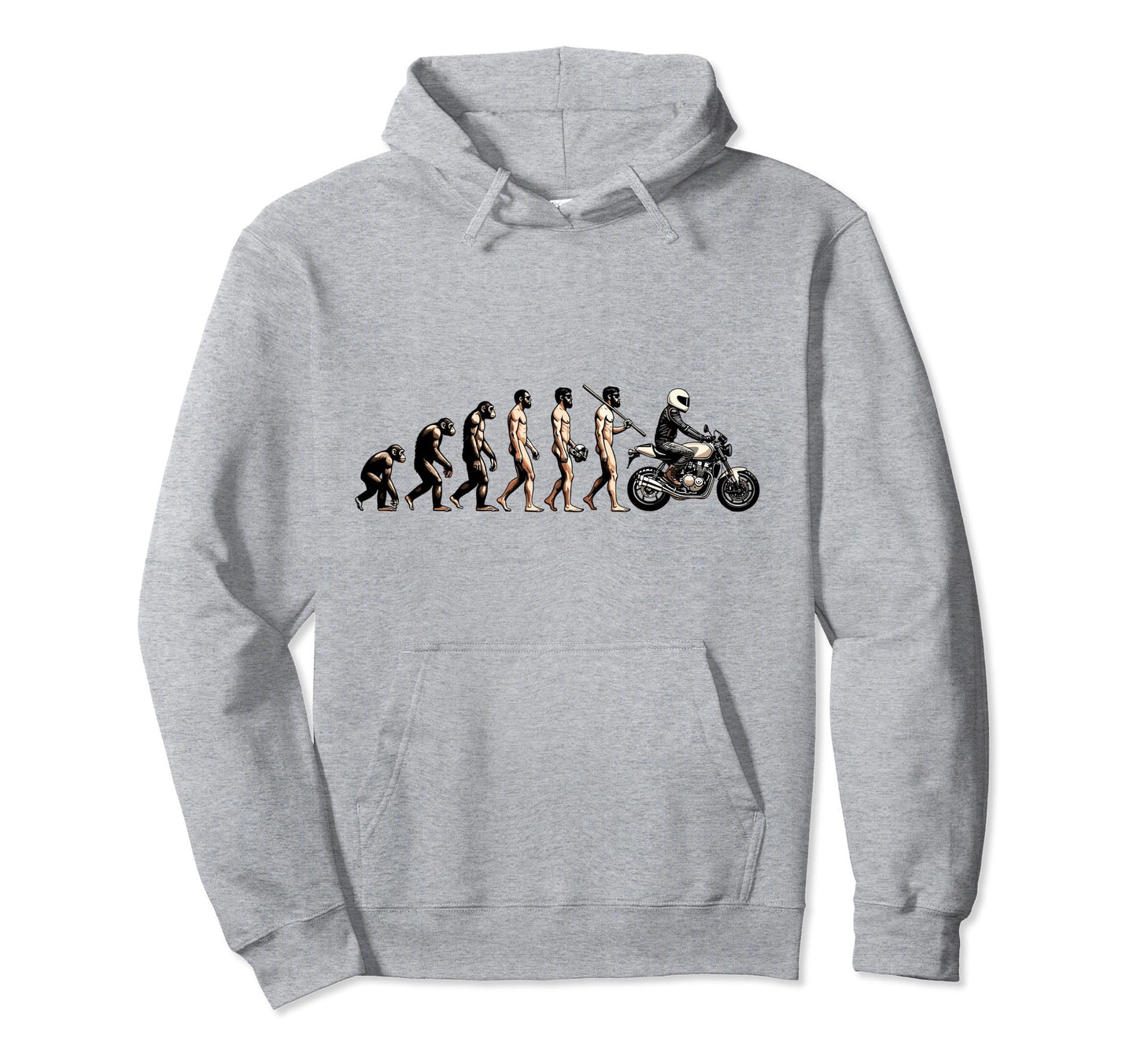 Motorcycle Evolution Sunset Biker Motorcycle Hoodie - Graphic Print Unisex - T-Shirt, Sweatshirt, Hoodie