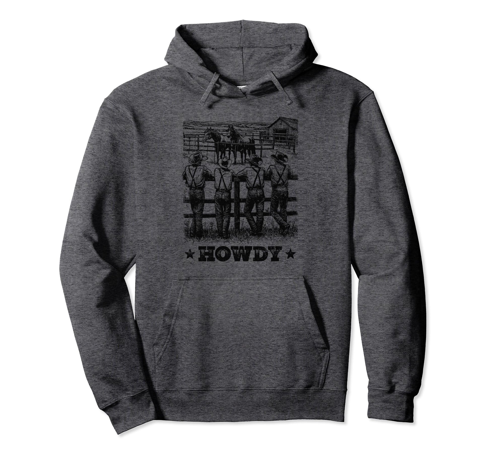 Howdy Cowboy Greetings Western Country Hoodie - Streetwear Style Unisex - T-Shirt, Sweatshirt, Hoodie