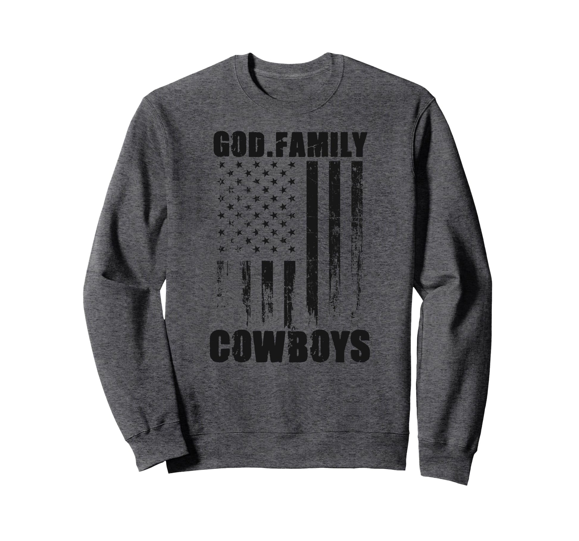 Cooper City Cowboys God Family Usa Sweatshirt - Minimalist Print Men Women - T-Shirt, Sweatshirt, Hoodie