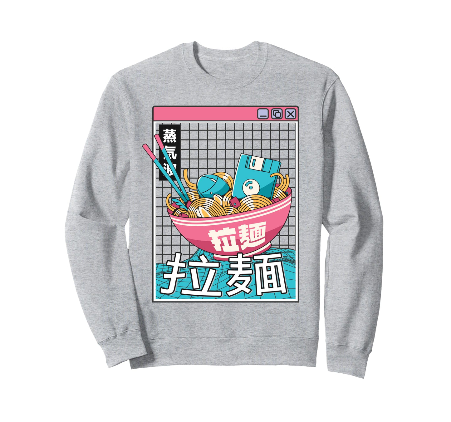 Digital Ramen Bowl Japan Pastel Otaku Sweatshirt - Custom Art Print Unisex - T-Shirt, Sweatshirt, Hoodie