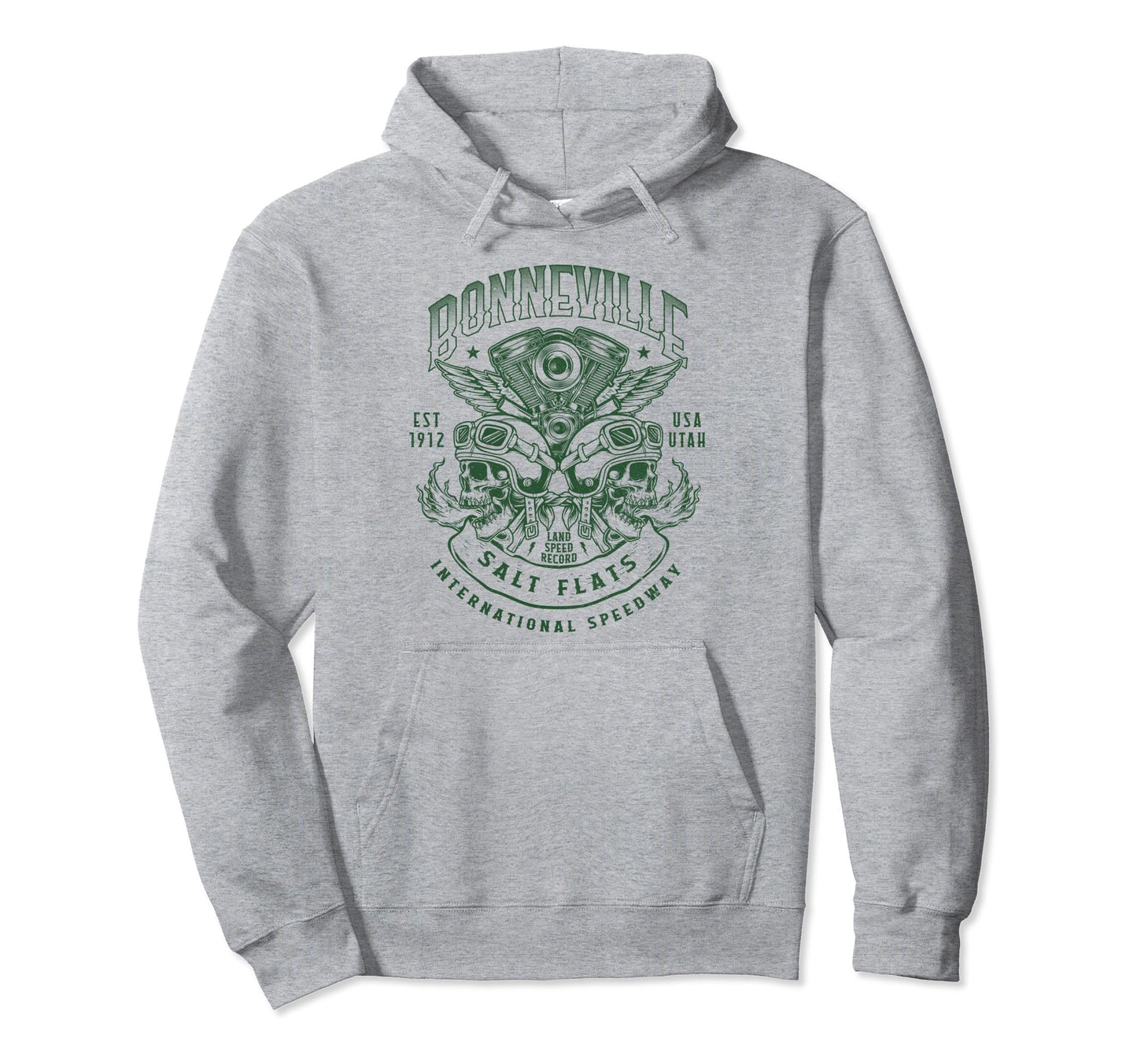 Bonneville Salt Flats Motorcycle Racing Hoodie - Fun Novelty Design Unisex - T-Shirt, Sweatshirt, Hoodie