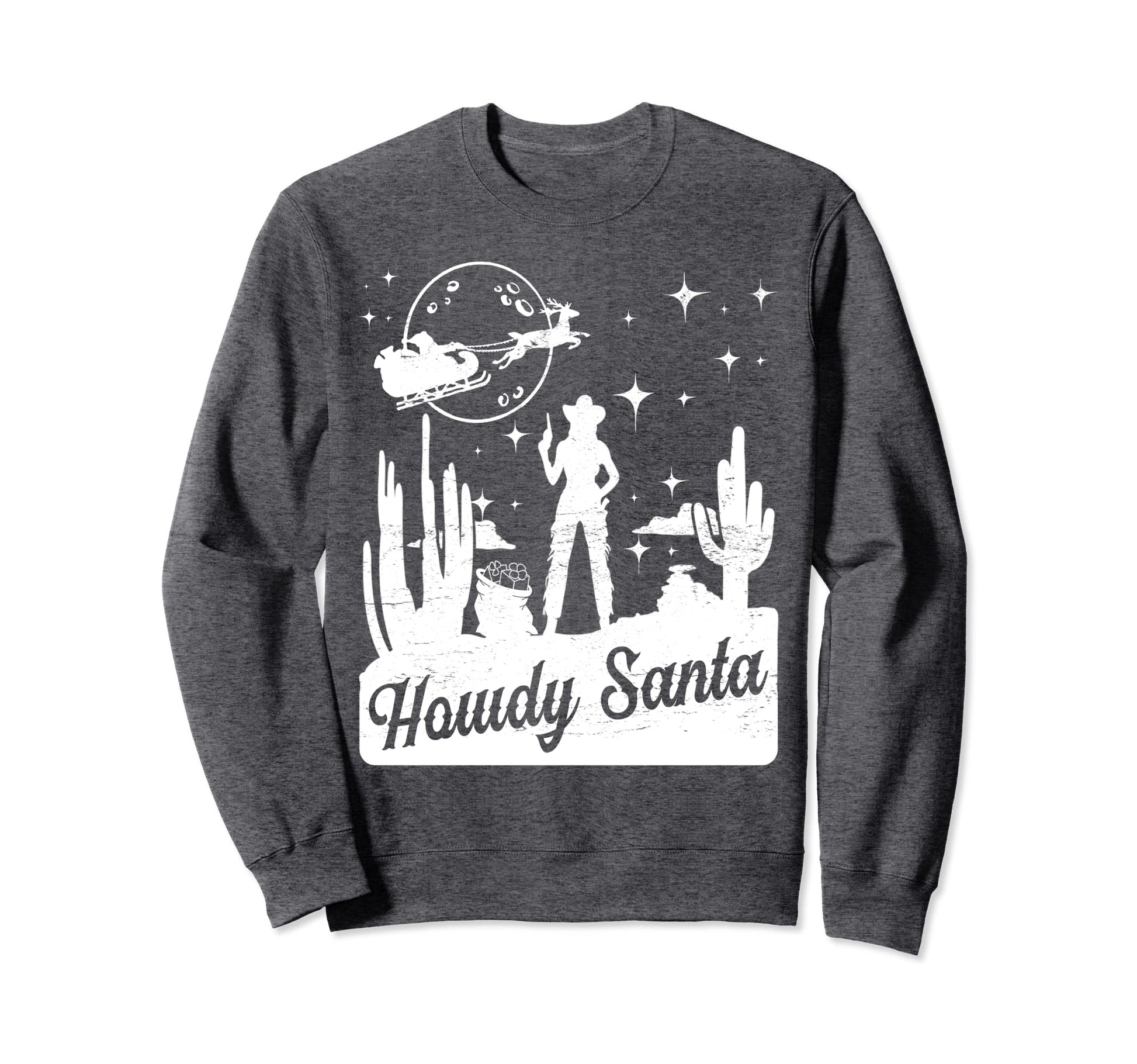 Howdy Santa Western Cowgirl Sweatshirt - Trendy Graphic Men Women - T-Shirt, Sweatshirt, Hoodie