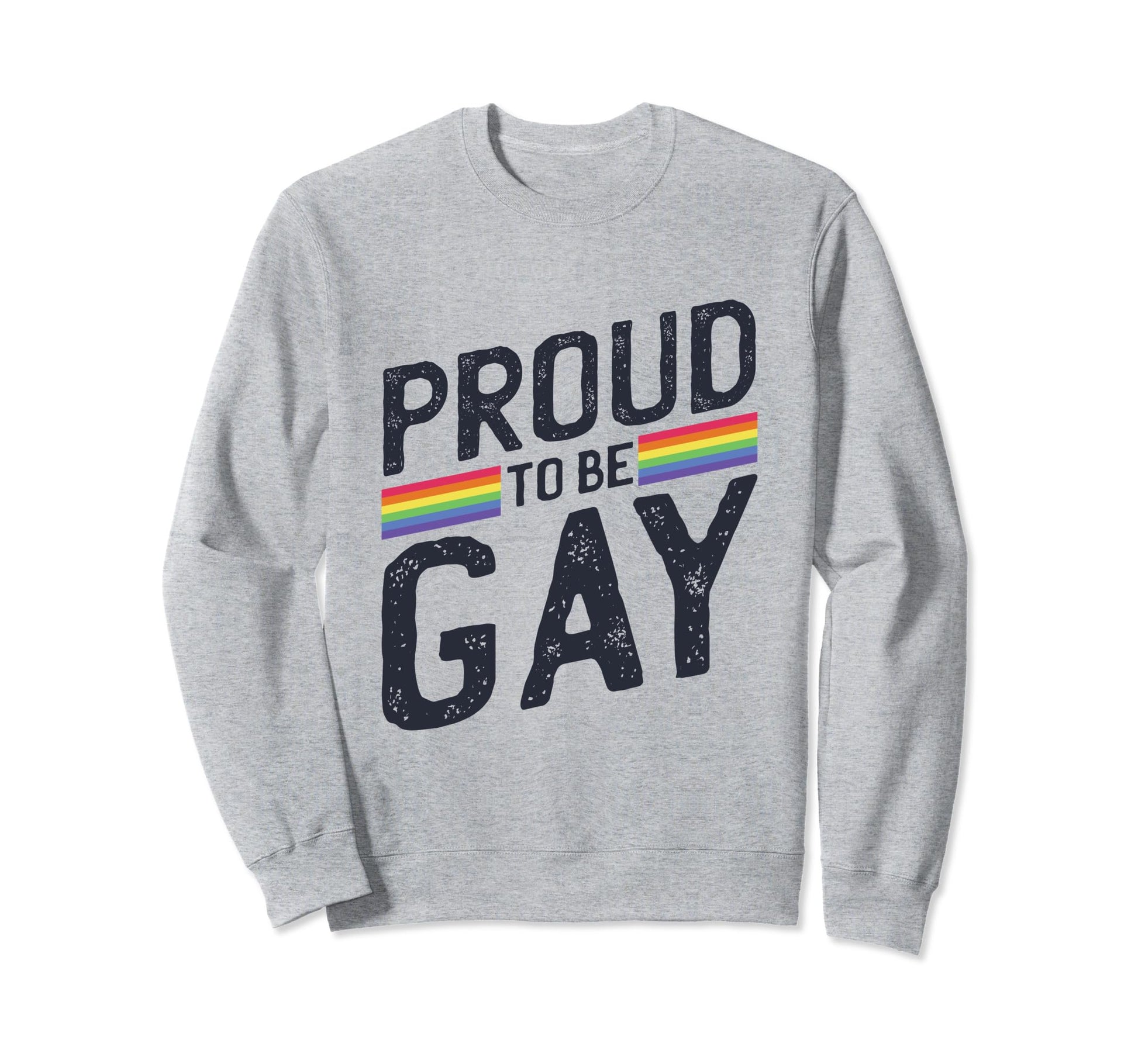 Proud To Be Gay Rainbow Heart Lgbt Sweatshirt - Graphic Print for Adults - T-Shirt, Sweatshirt, Hoodie