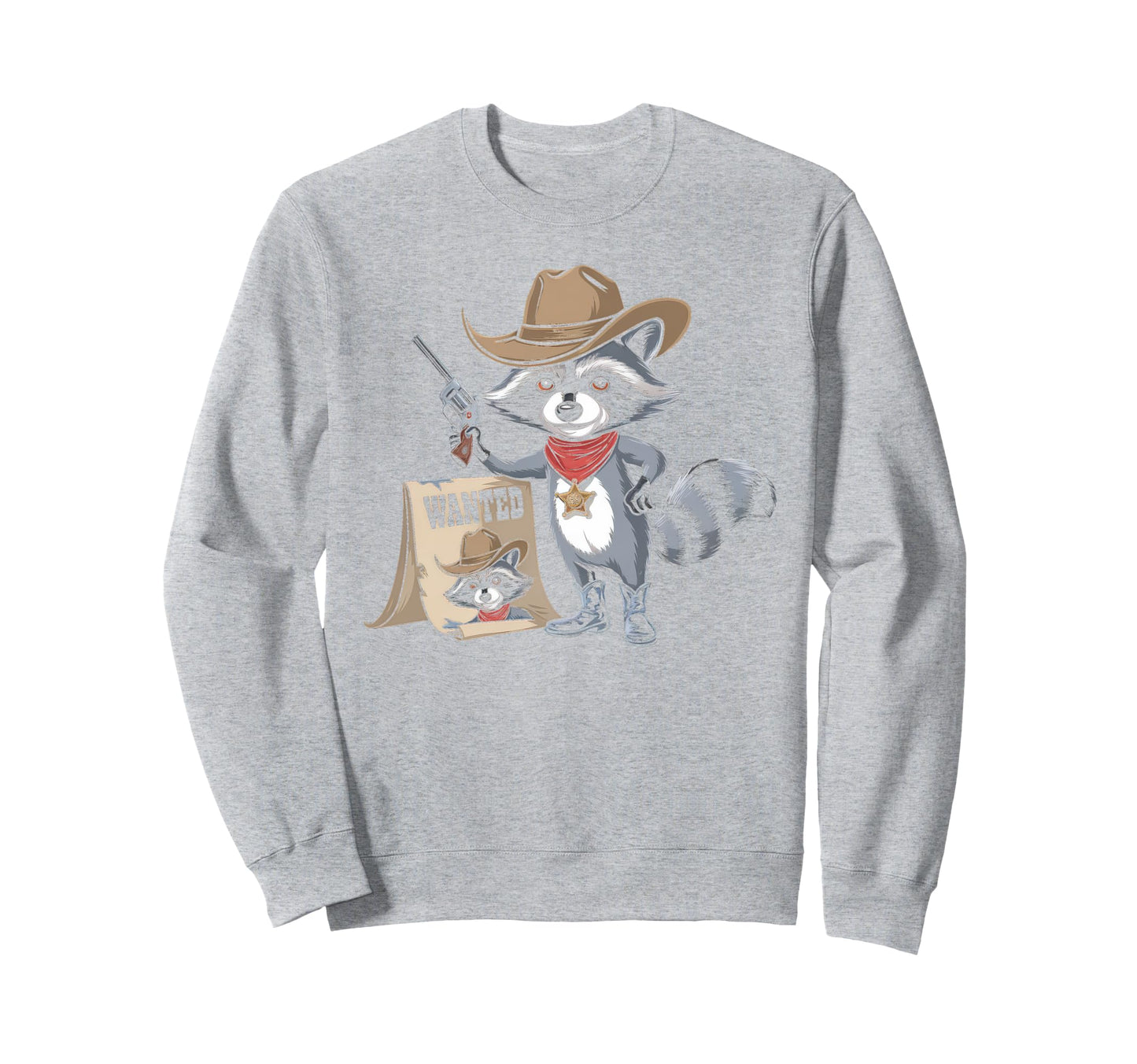 Raccoon 90S Country Music Western Sweatshirt - Trendy Graphic Men Women - T-Shirt, Sweatshirt, Hoodie