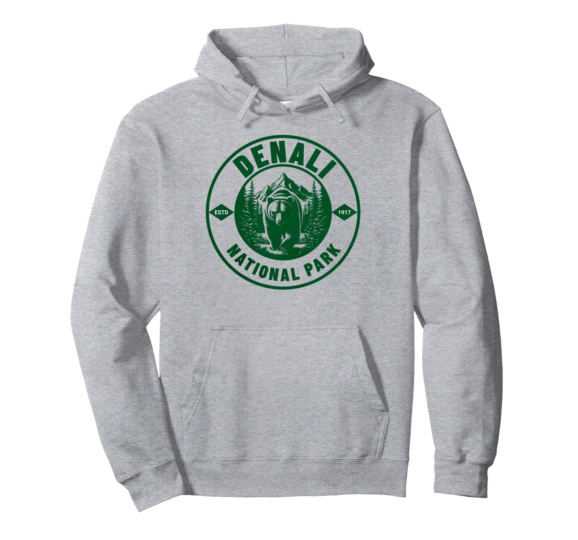 Alaska Denali National Park Hiking Hoodie - Aesthetic Graphic Men Women - T-Shirt, Sweatshirt, Hoodie