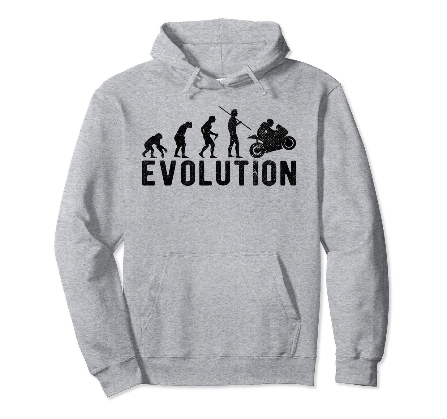 Racer Motorcycle Moto Evolution Funny Hoodie - Custom Art Print Unisex - T-Shirt, Sweatshirt, Hoodie