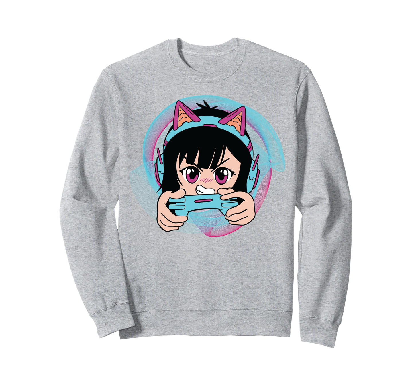 Vaporwave Anime Gamer Otaku Japanese Sweatshirt - Minimalist Print Unisex - T-Shirt, Sweatshirt, Hoodie