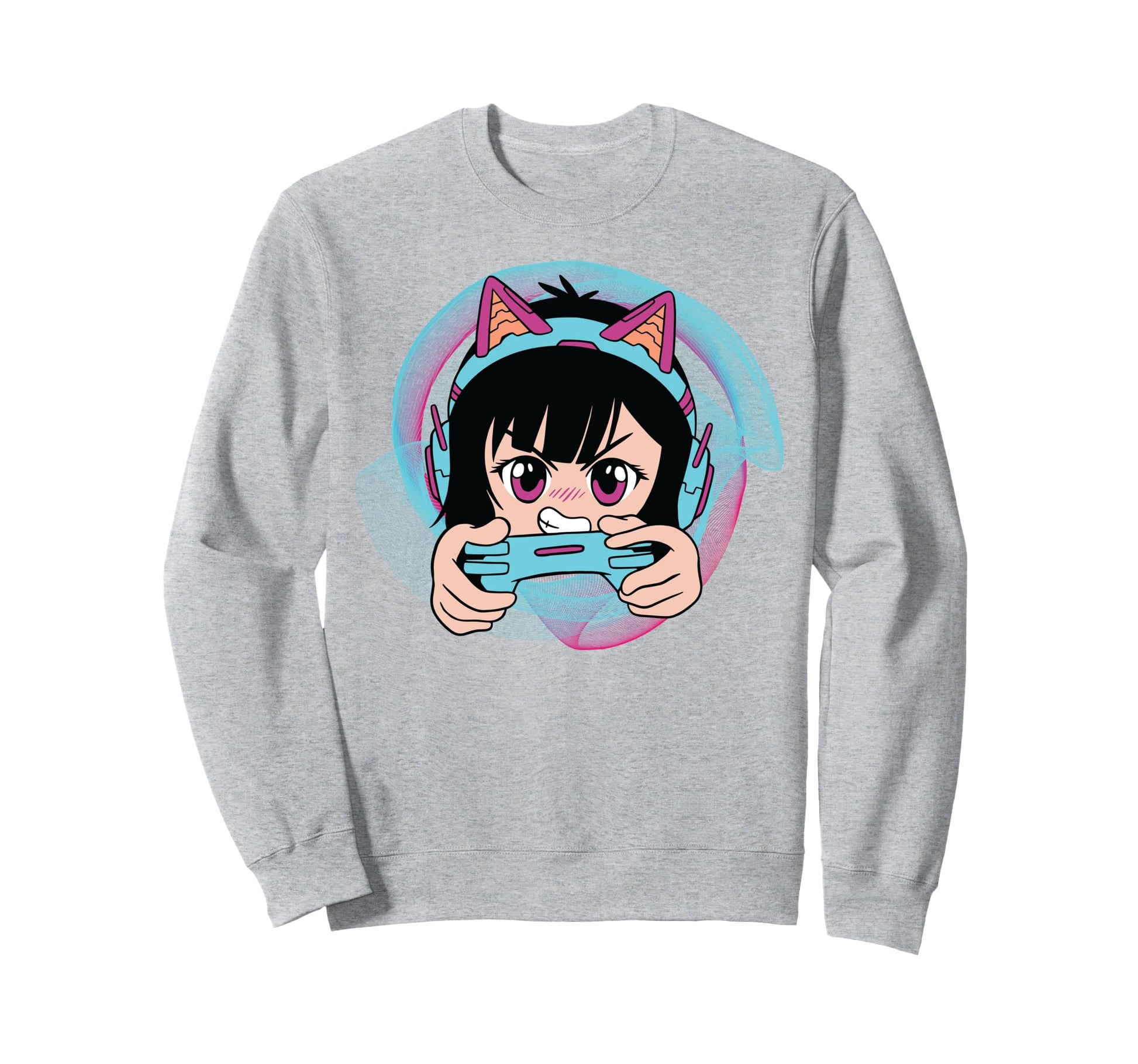 Vaporwave Anime Gamer Otaku Japanese Sweatshirt - Minimalist Print Unisex - T-Shirt, Sweatshirt, Hoodie