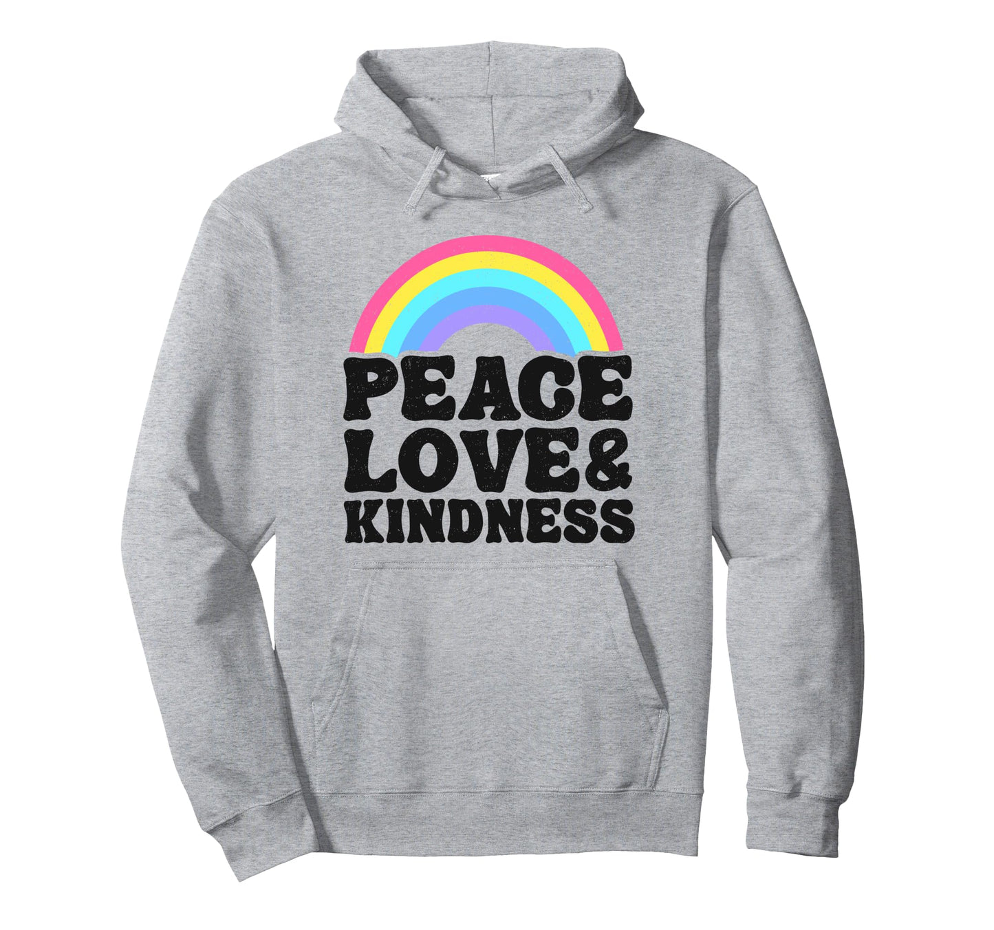 Anti Bullying Rainbow Peace Hippie Peace Hoodie - Unique Graphic Men Women - T-Shirt, Sweatshirt, Hoodie