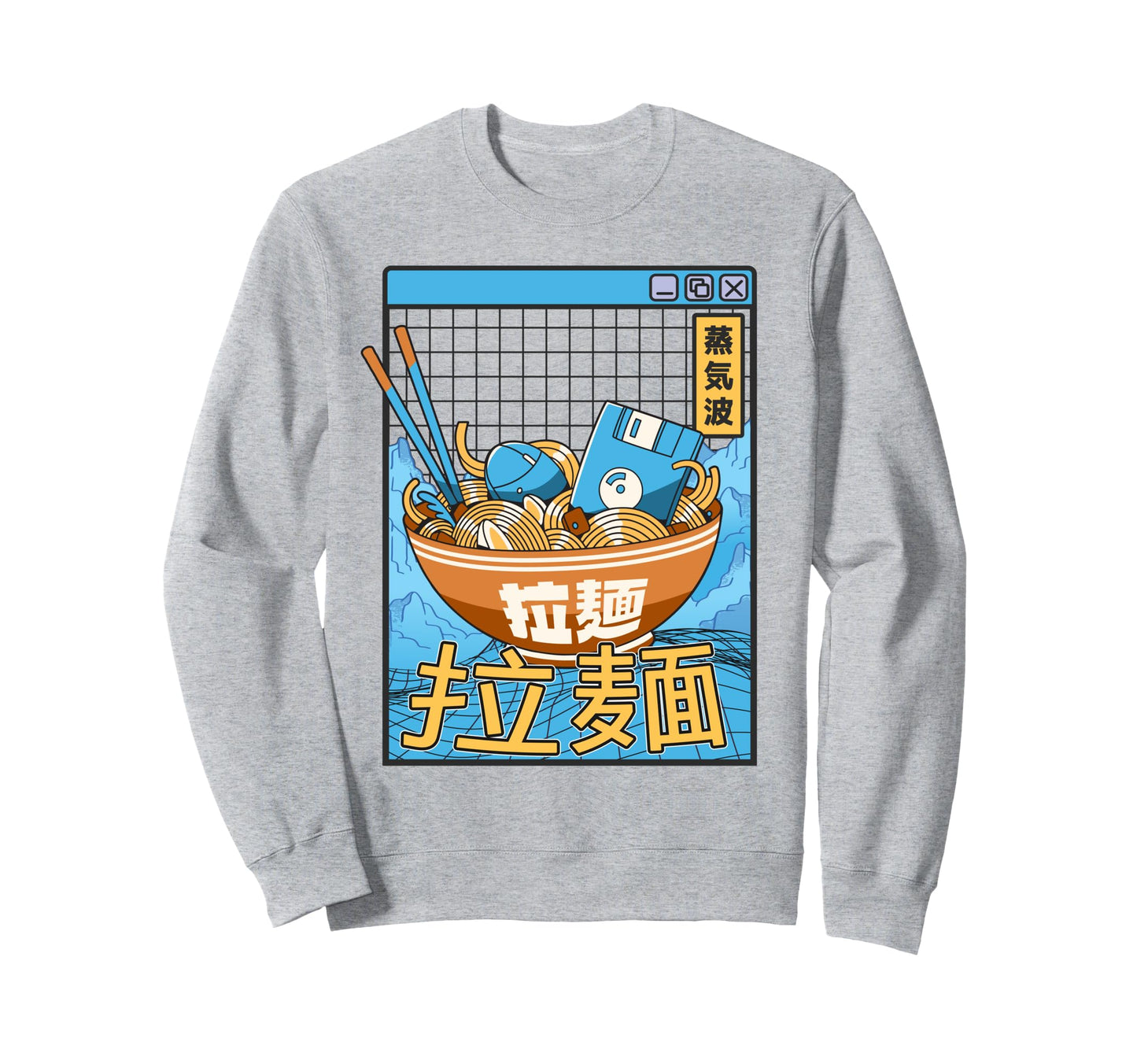 Digital Ramen Bowl Japan Pastel Otaku Sweatshirt - Trendy Graphic Unisex - T-Shirt, Sweatshirt, Hoodie