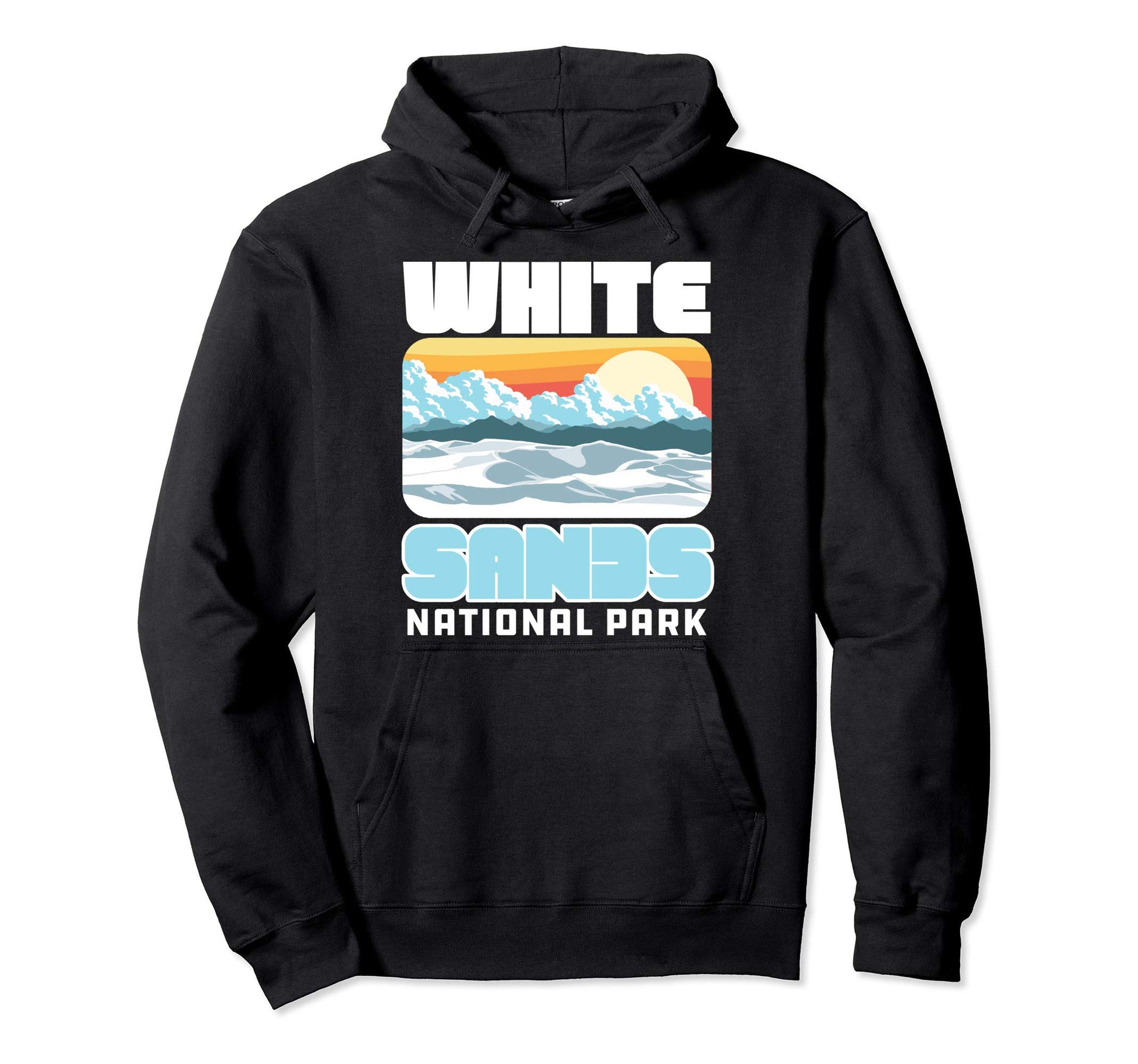 White Sand National Park 80S Hoodie - Casual Everyday Wear for Adults - T-Shirt, Sweatshirt, Hoodie