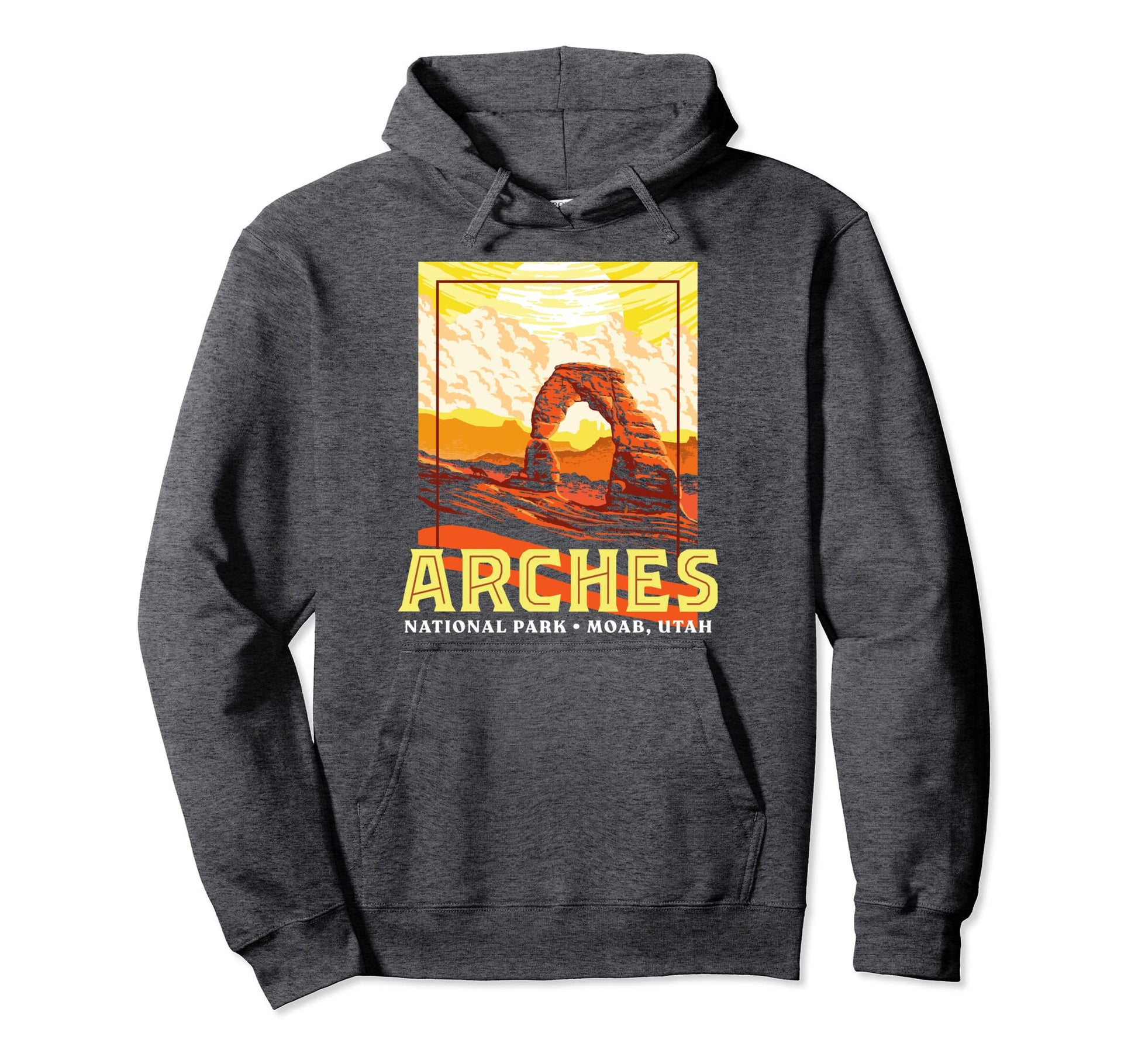 Arches National Park Wpa Hoodie - Custom Art Print for Adults - T-Shirt, Sweatshirt, Hoodie