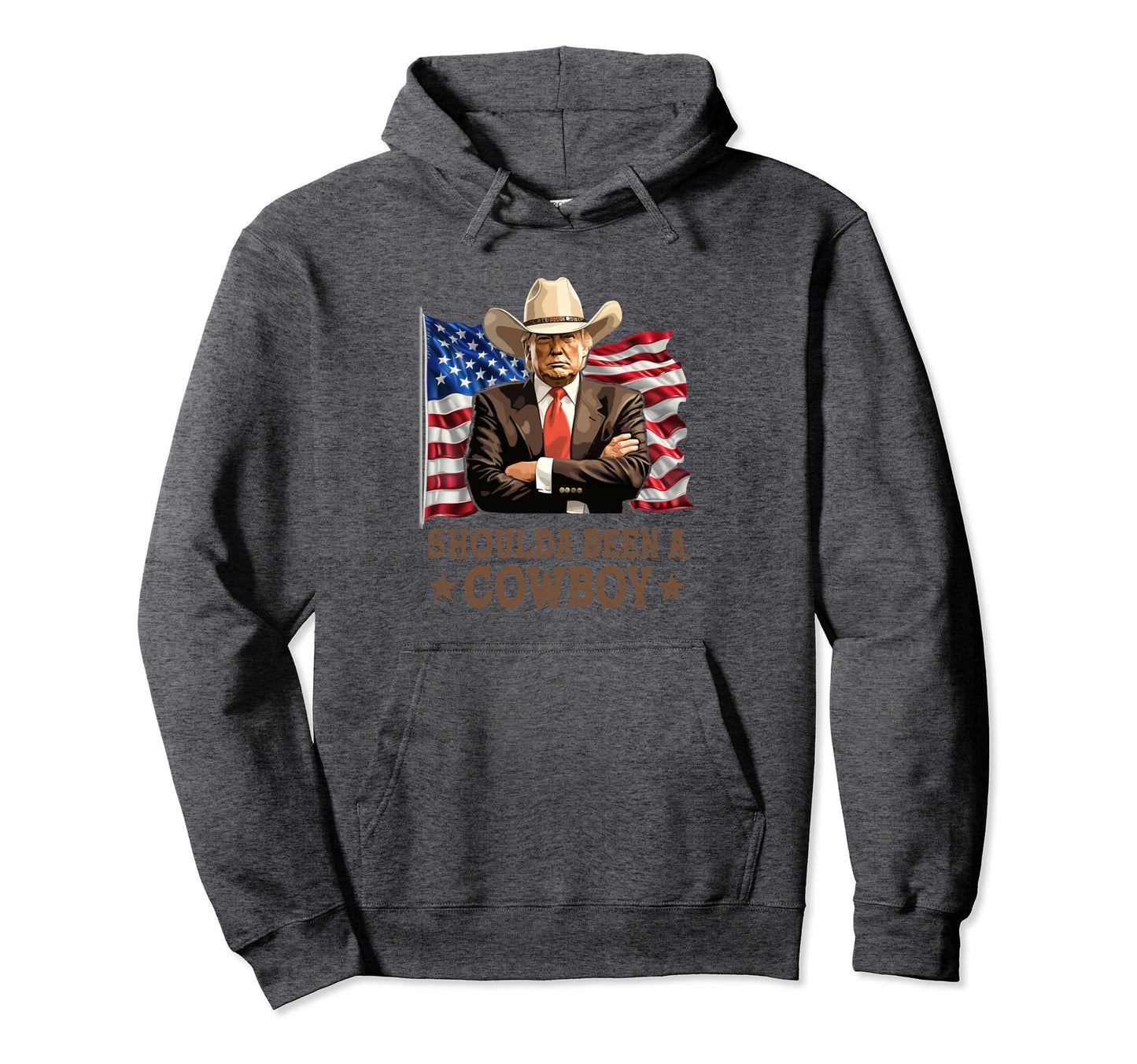 Shoulda Have Been Cowboy Trump 2024 Hoodie - Aesthetic Graphic for Adults - T-Shirt, Sweatshirt, Hoodie