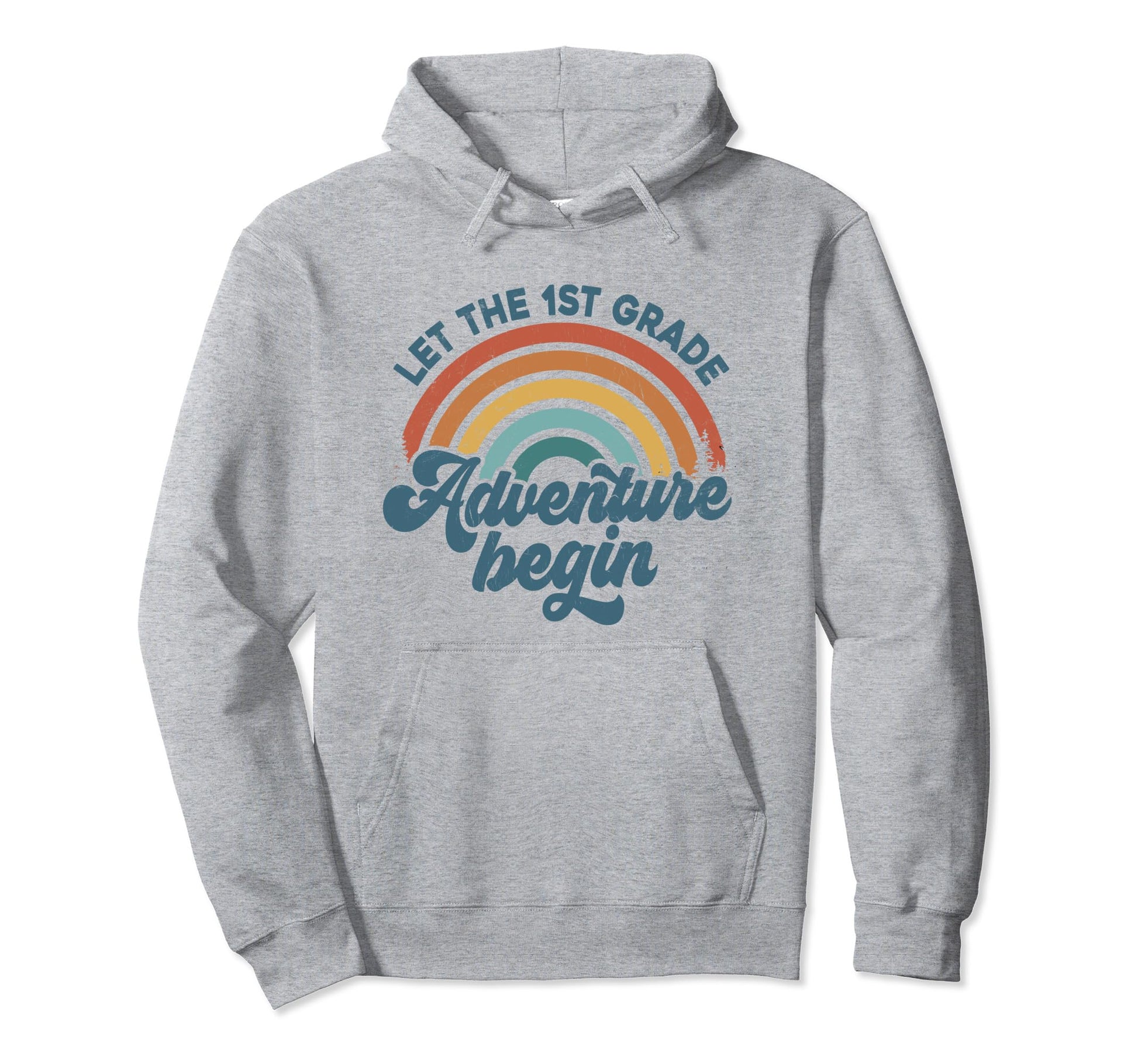 Let 1St Grade Adventure Begin Hoodie - Casual Everyday Wear Men Women - T-Shirt, Sweatshirt, Hoodie
