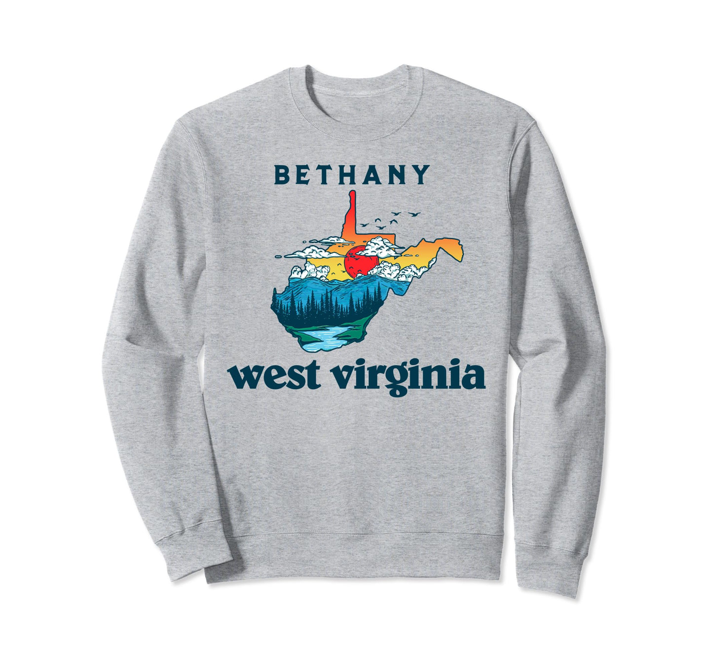 Bethany West Virginia Outdoors Sweatshirt - Casual Everyday Wear Men Women - T-Shirt, Sweatshirt, Hoodie