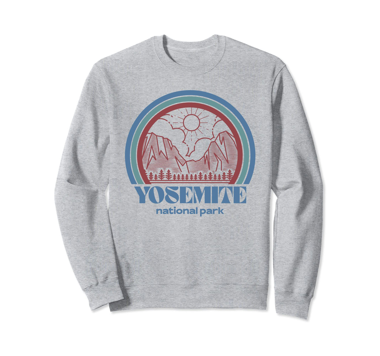 Yosemite National Park Outdoor Hiking Sweatshirt - Unique Graphic Unisex - T-Shirt, Sweatshirt, Hoodie