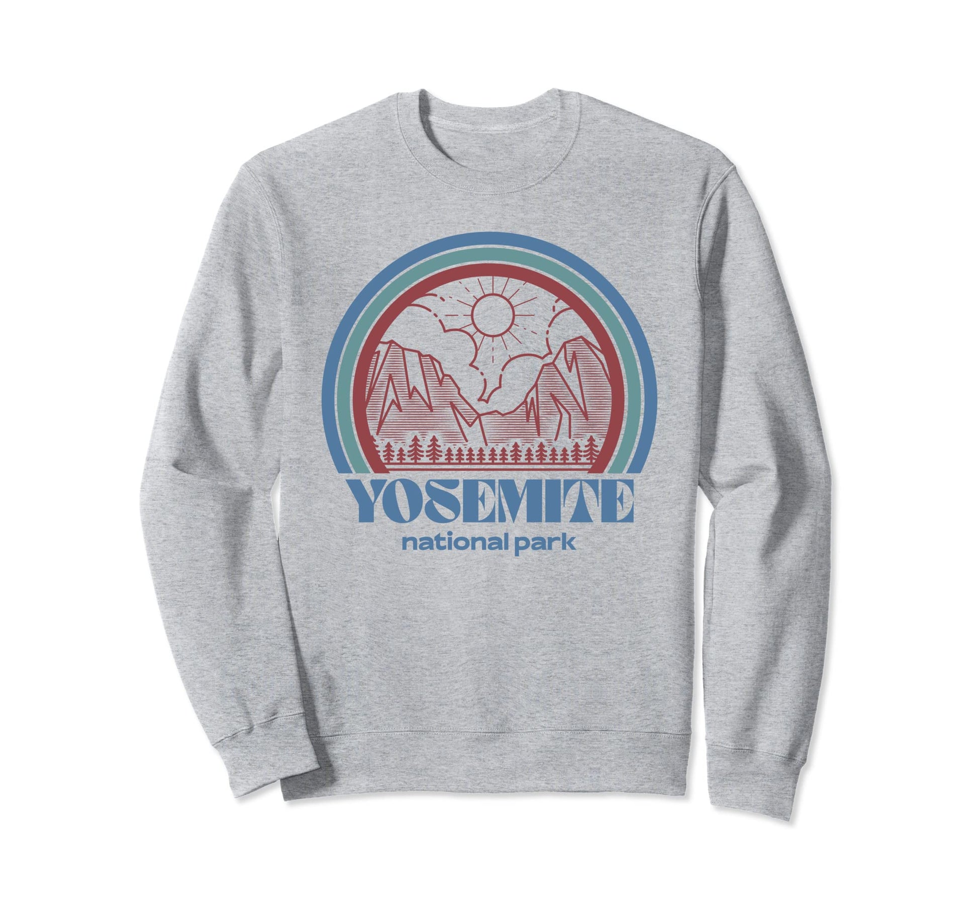 Yosemite National Park Outdoor Hiking Sweatshirt - Unique Graphic Unisex - T-Shirt, Sweatshirt, Hoodie