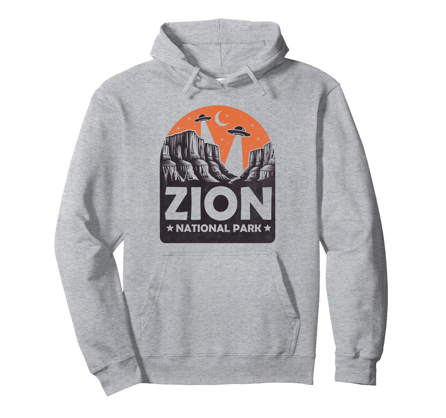 Zion National Park Cryptid Ufo Hoodie - Streetwear Style Men Women - T-Shirt, Sweatshirt, Hoodie