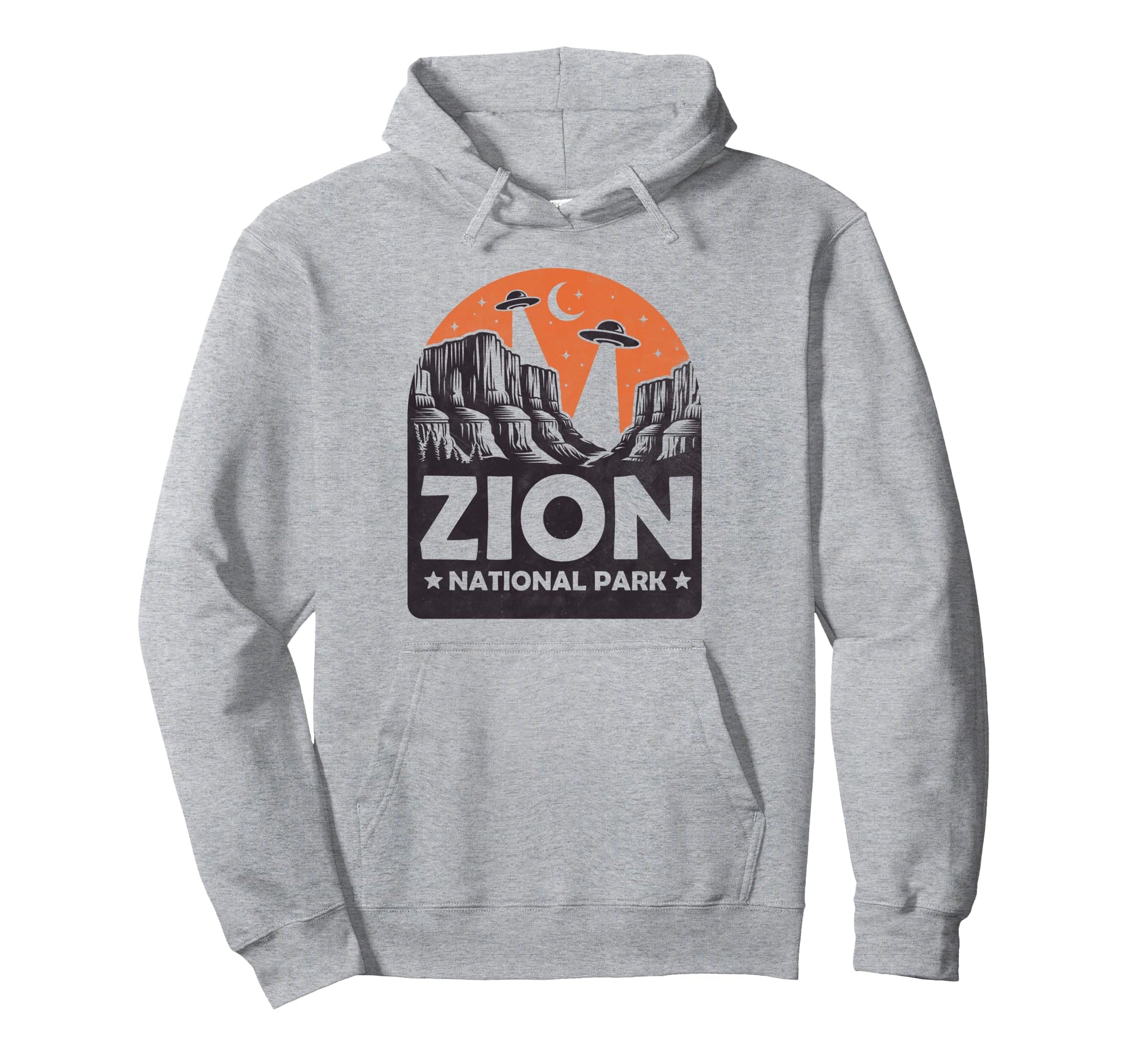 Zion National Park Cryptid Ufo Hoodie - Streetwear Style Men Women - T-Shirt, Sweatshirt, Hoodie