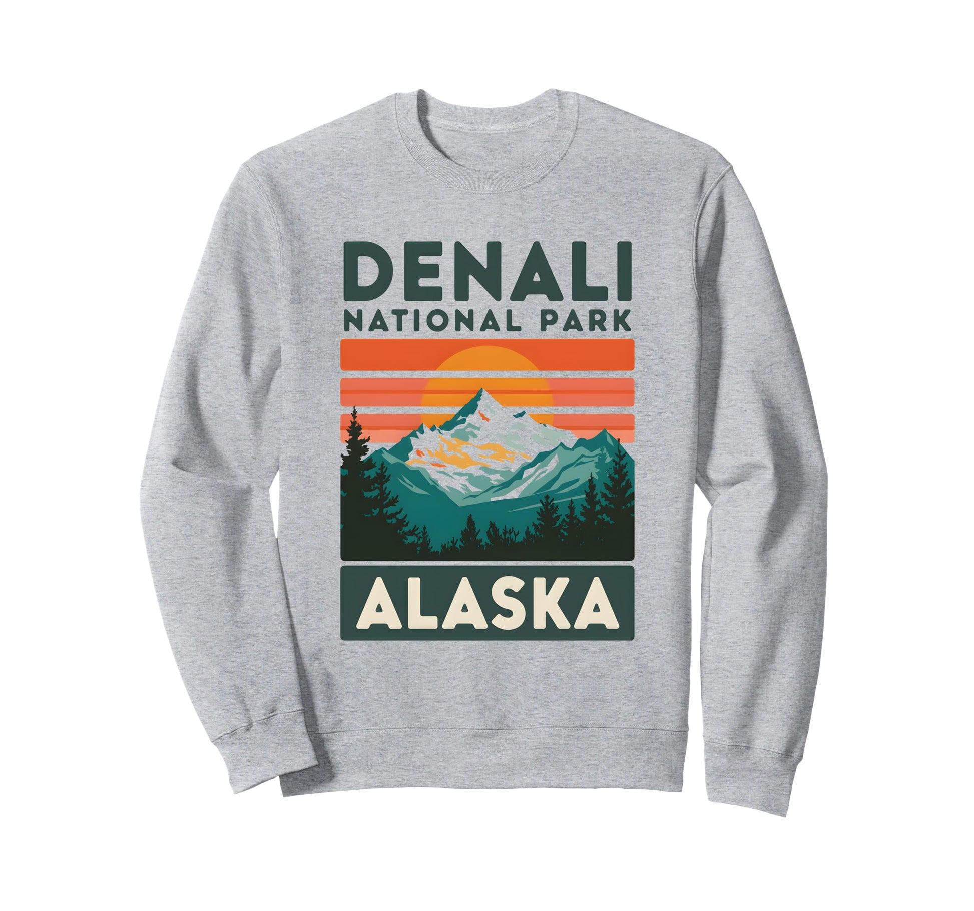 Denali National Park Nature Denali Sweatshirt - Graphic Print Men Women - T-Shirt, Sweatshirt, Hoodie