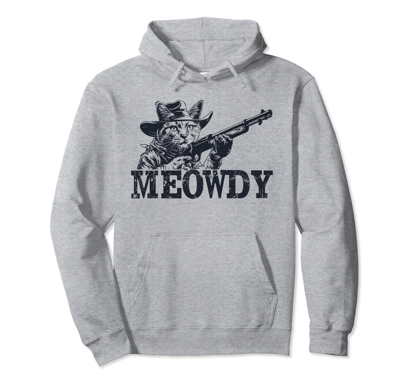 Meowdy Country Music Cowboy Cat Hoodie - Novelty Apparel Men Women - T-Shirt, Sweatshirt, Hoodie