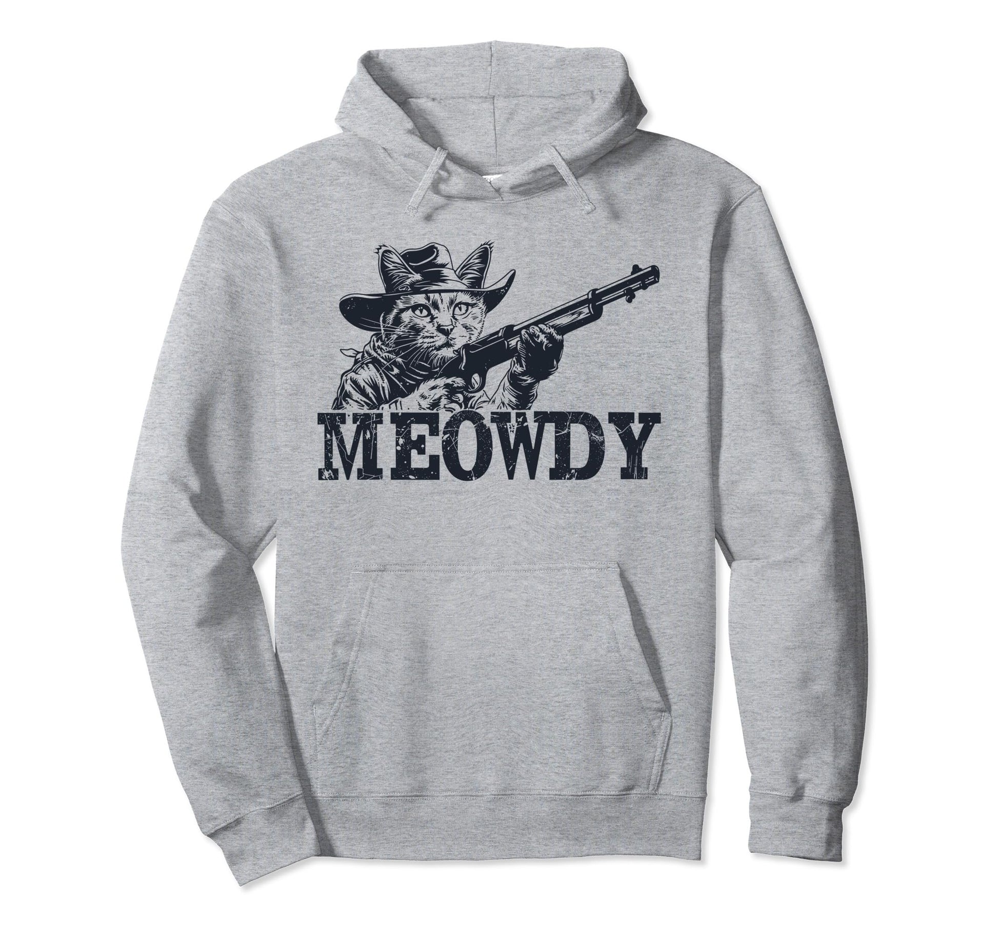 Meowdy Country Music Cowboy Cat Hoodie - Novelty Apparel Men Women - T-Shirt, Sweatshirt, Hoodie