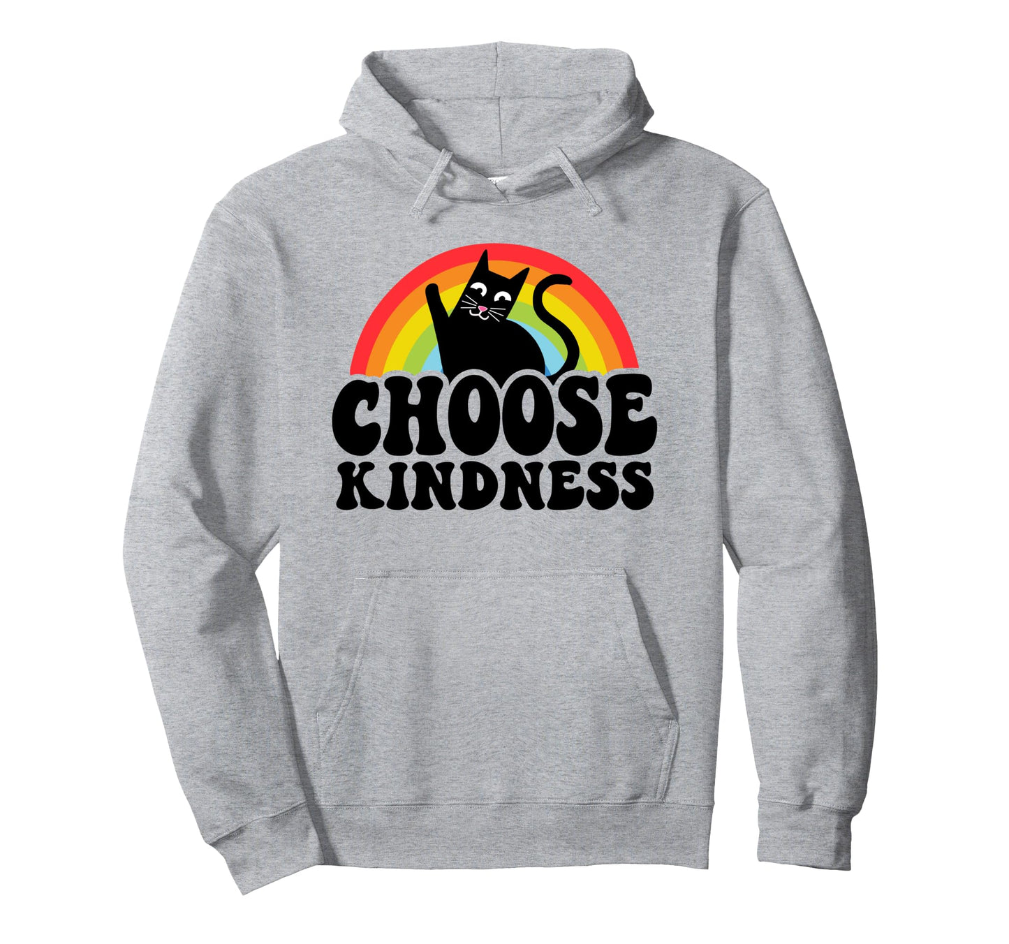 Anti Bullying Rainbow Peace Kind Hippie Hoodie - Fun Novelty Design Unisex - T-Shirt, Sweatshirt, Hoodie