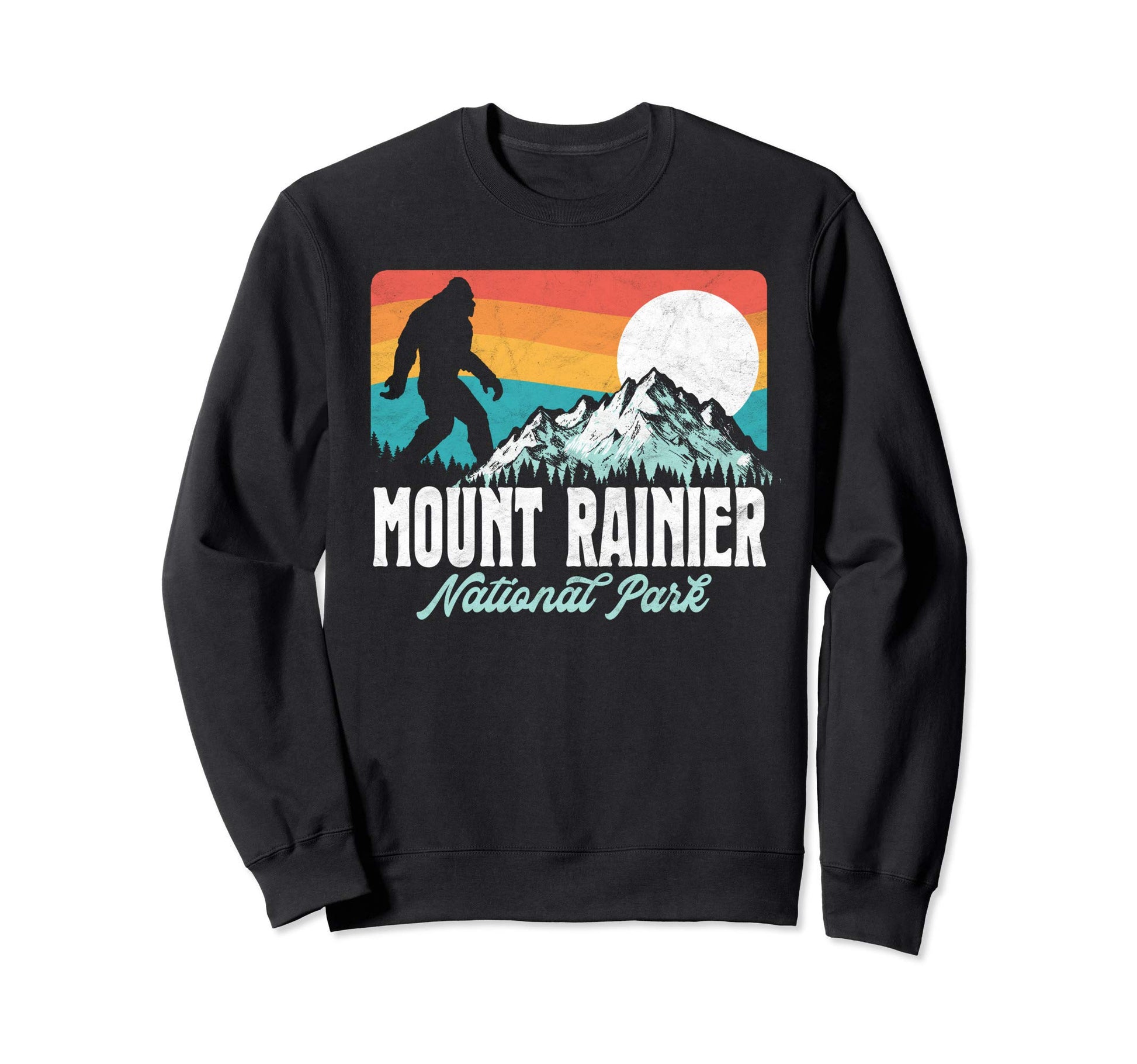 Mount Rainier National Park Bigfoot Sweatshirt - Streetwear Style Unisex - T-Shirt, Sweatshirt, Hoodie